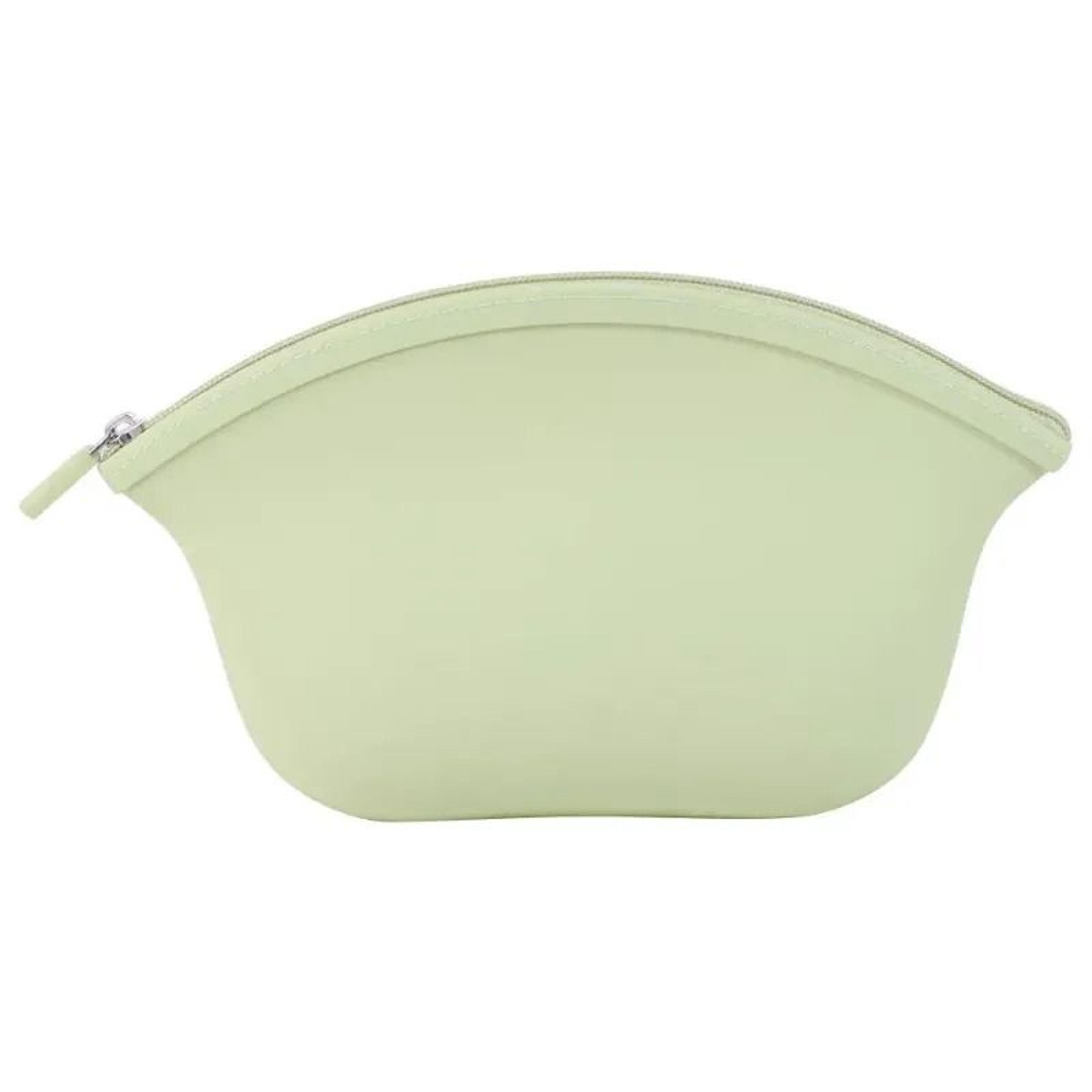 silicone makeup bag with zipper for travel and toiletry storage