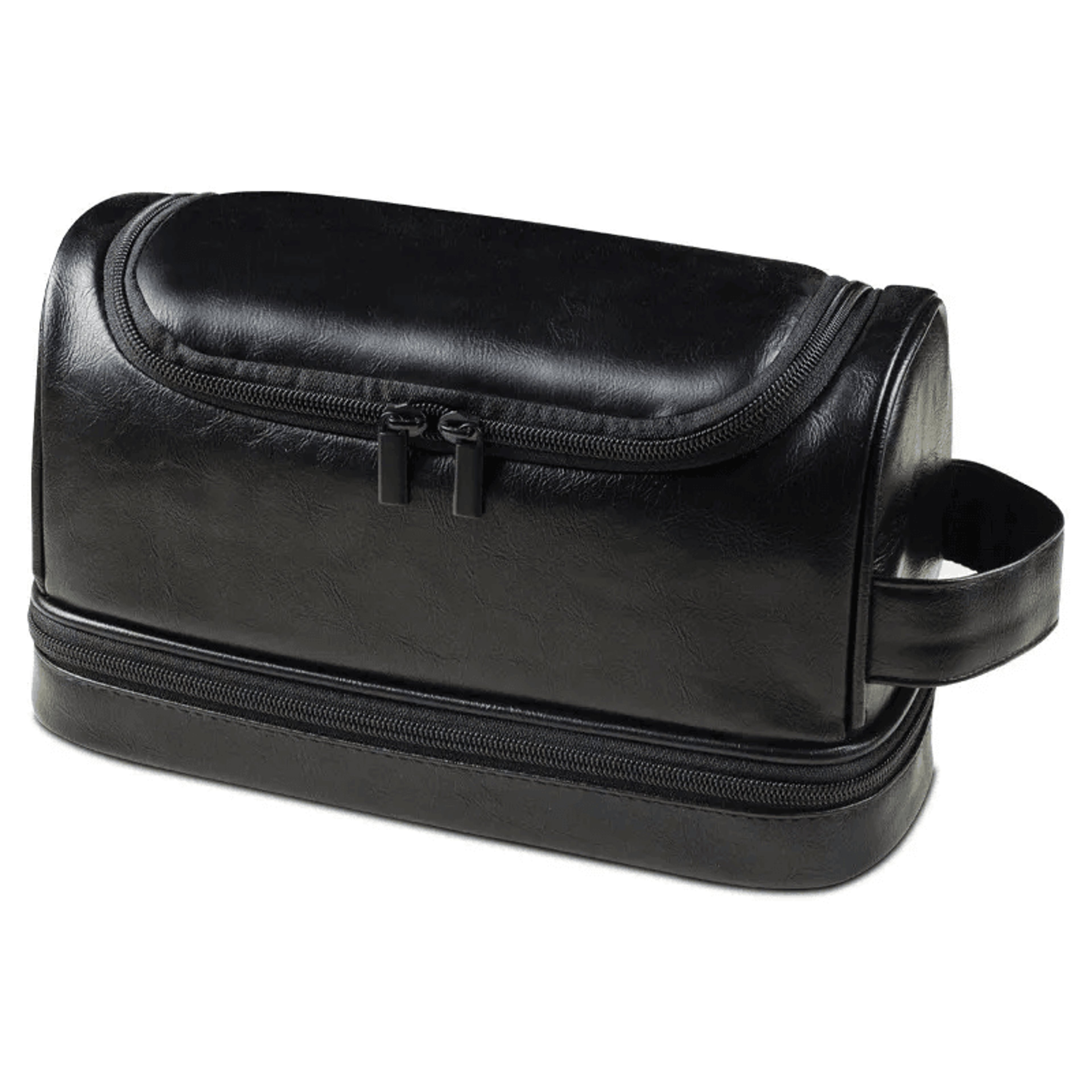 men aluminum toiletry bag with hanging hook and water-resistant design