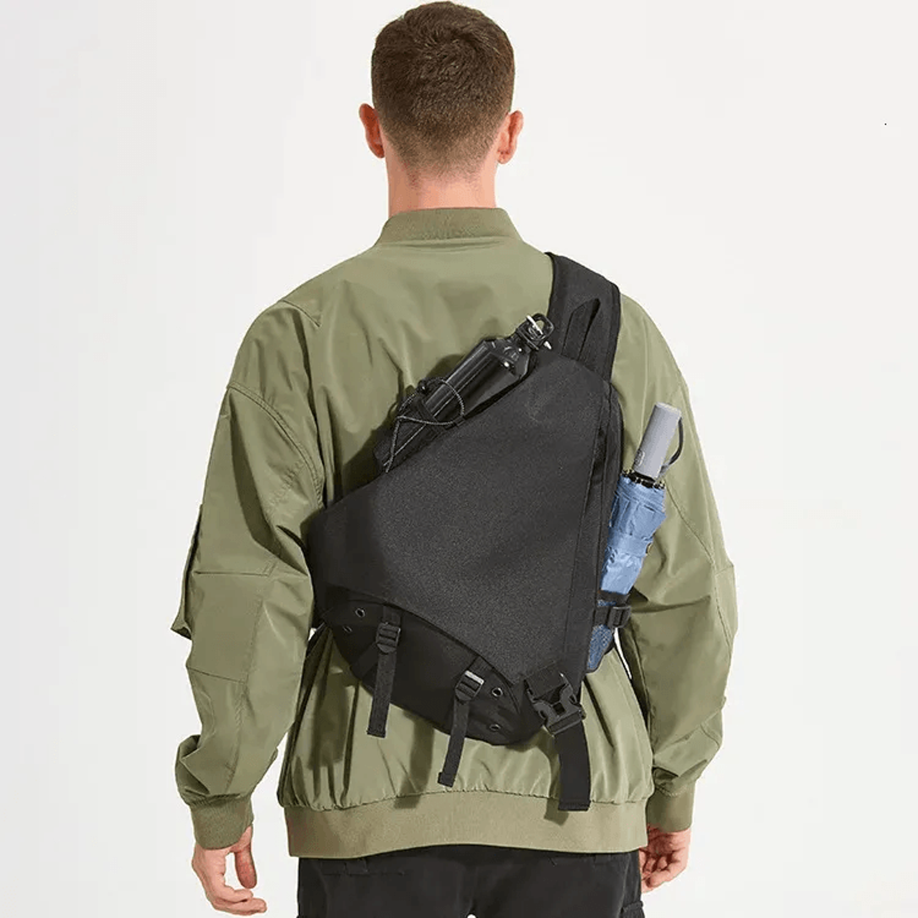waterproof crossbody shoulder bag for hiking cycling and daily commuting
