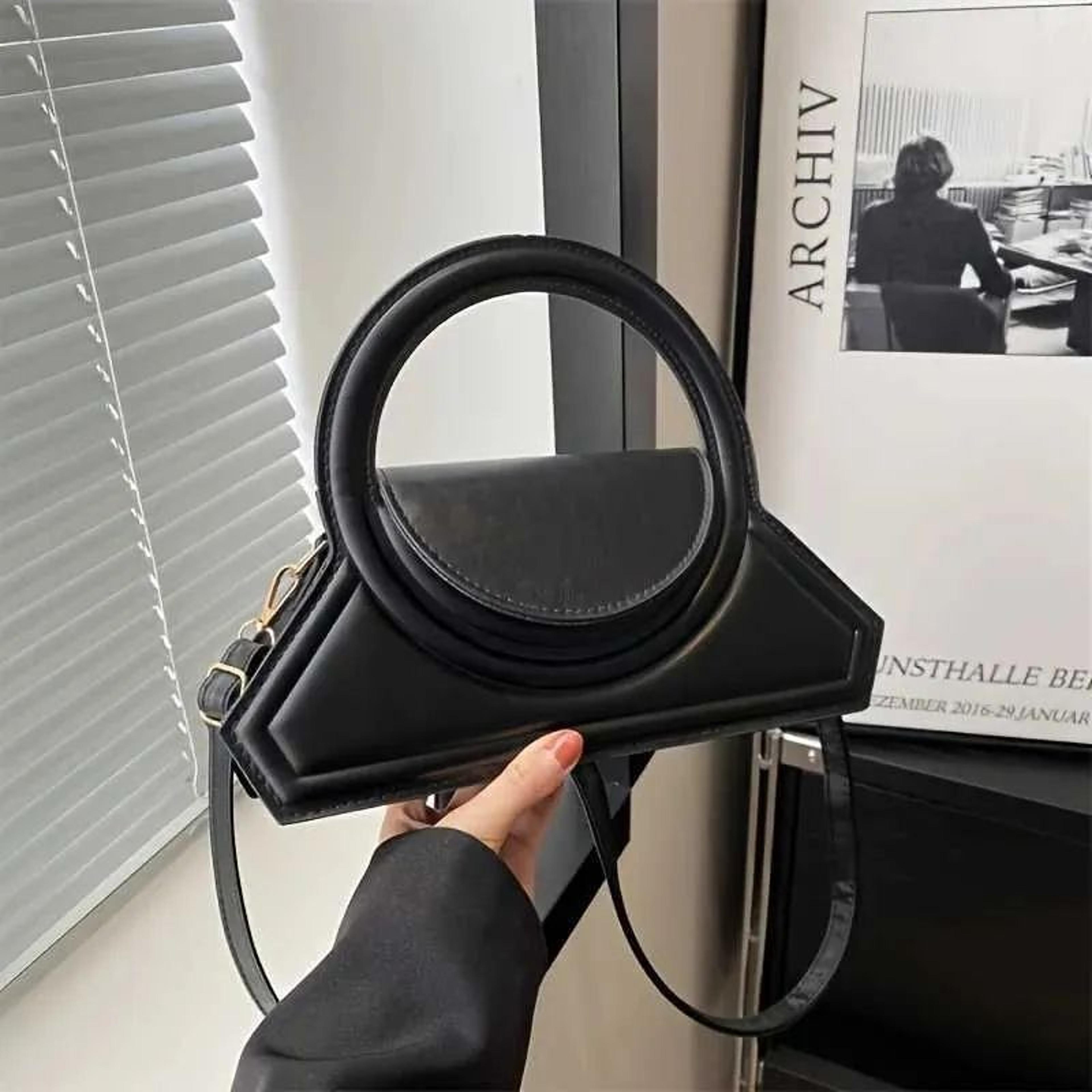 square pu leather tote bag vintage shoulder and crossbody handbag
