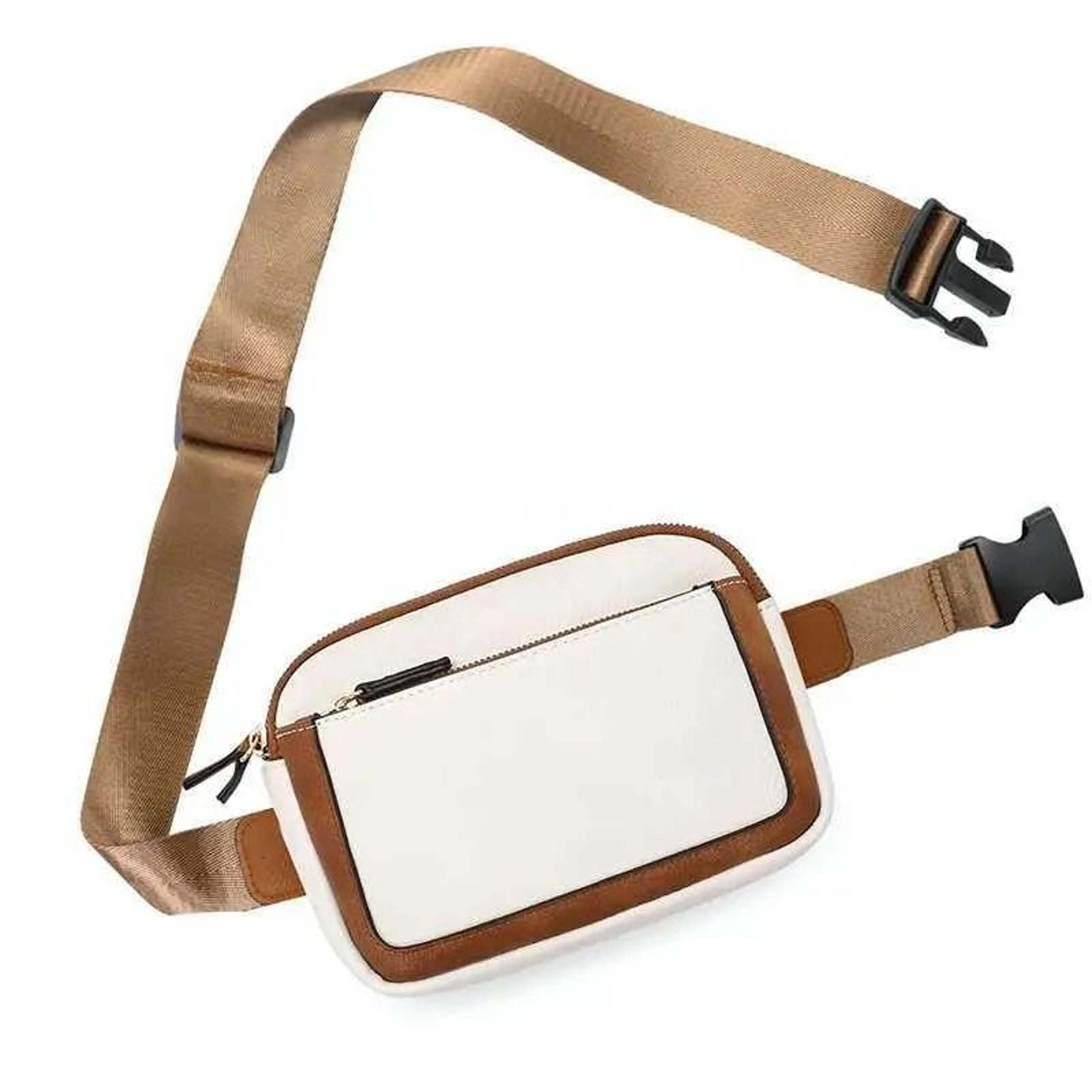 unisex outdoor waist bag with adjustable strap for sports and travel
