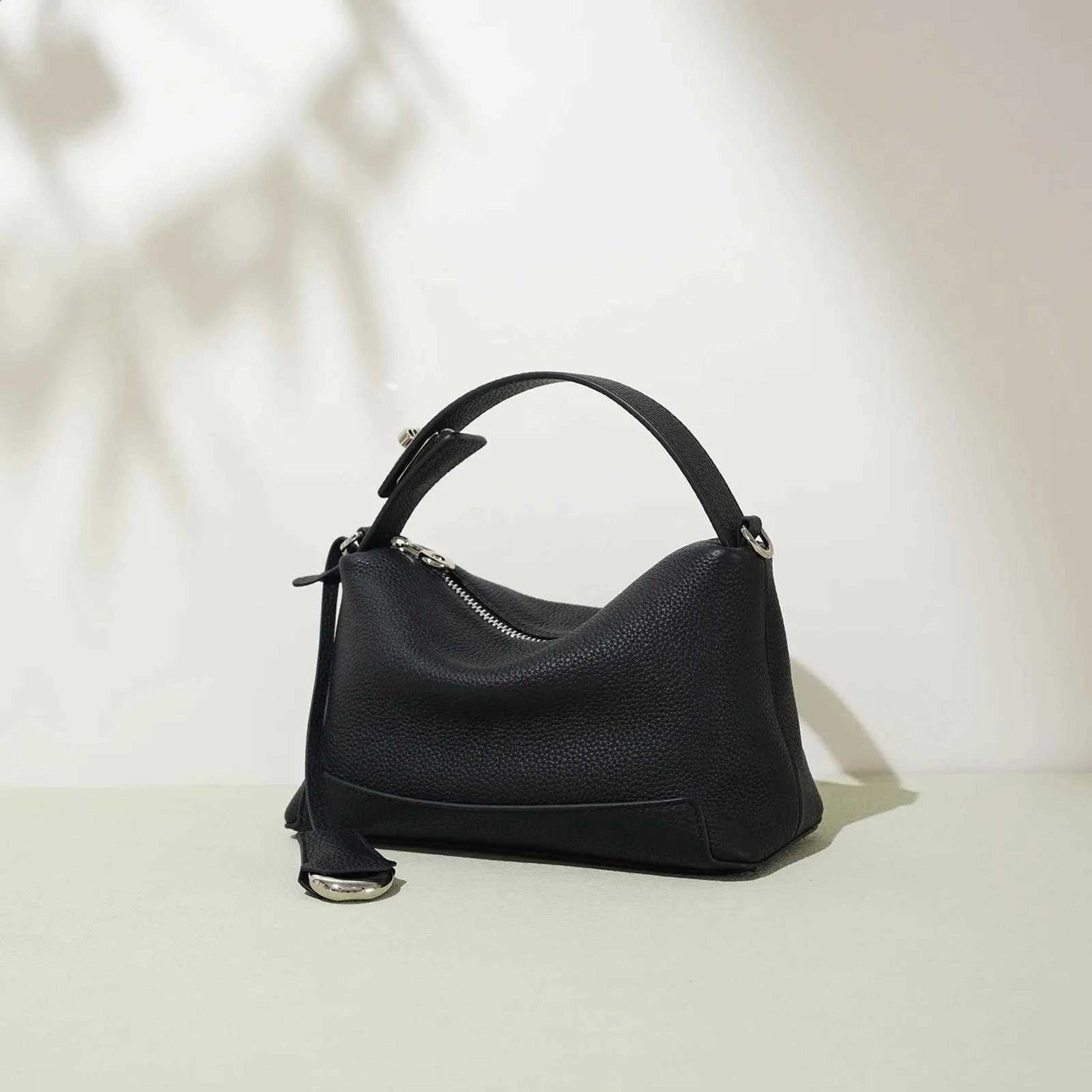 genuine cowhide leather handbag for women shoulder and crossbody purse