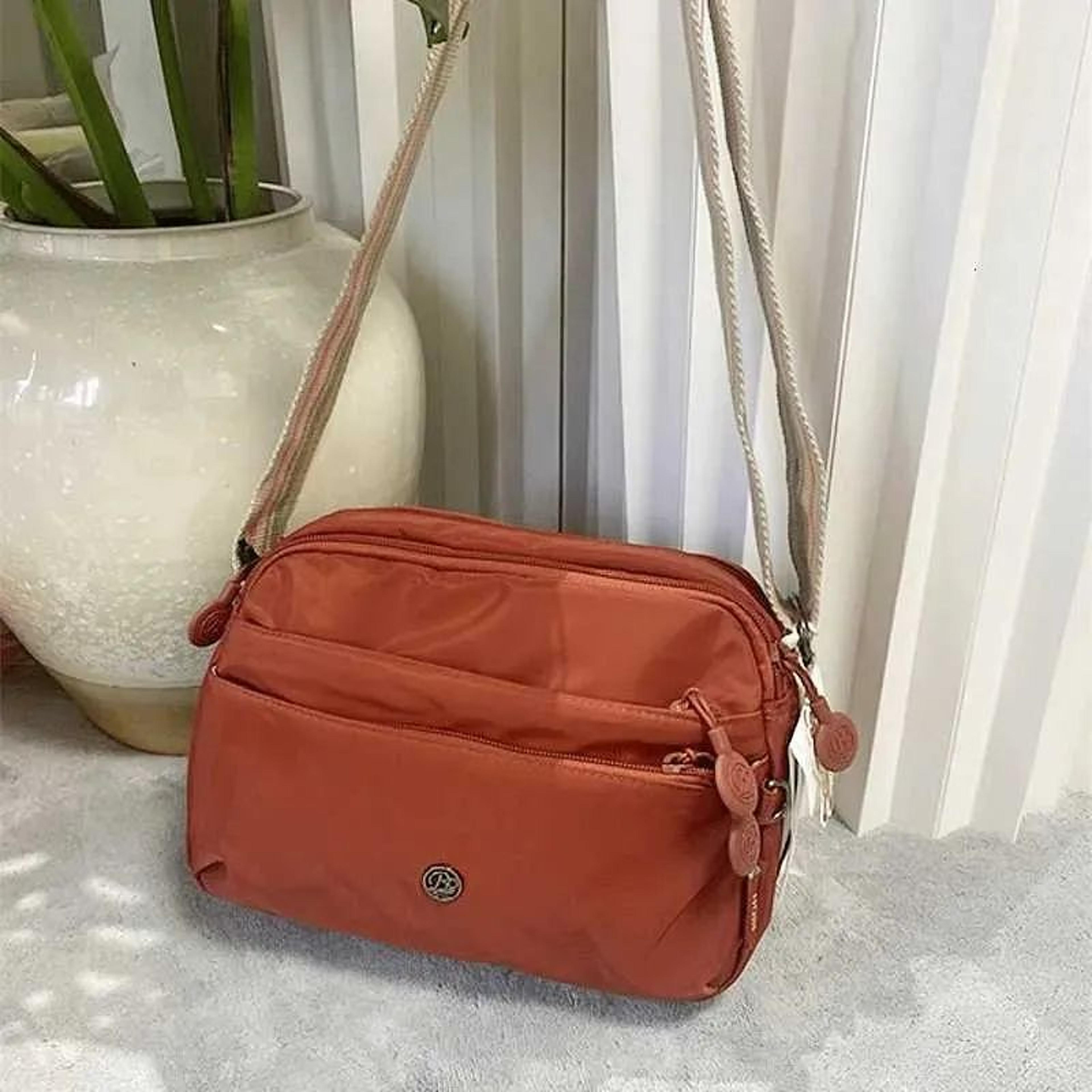 lightweight nylon crossbody bag for women with adjustable wide strap