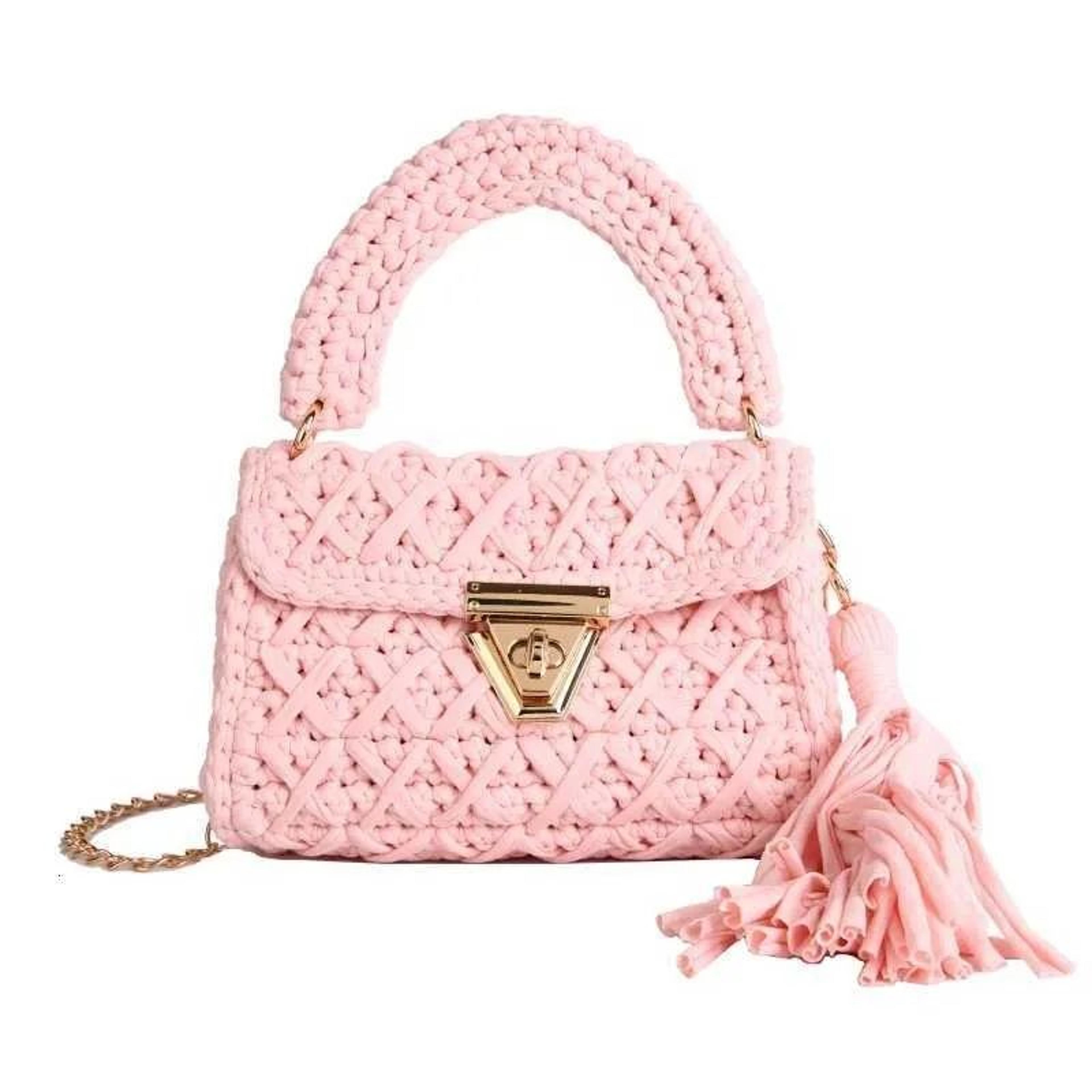 womens crochet shoulder bag handmade woven large capacity beach tote