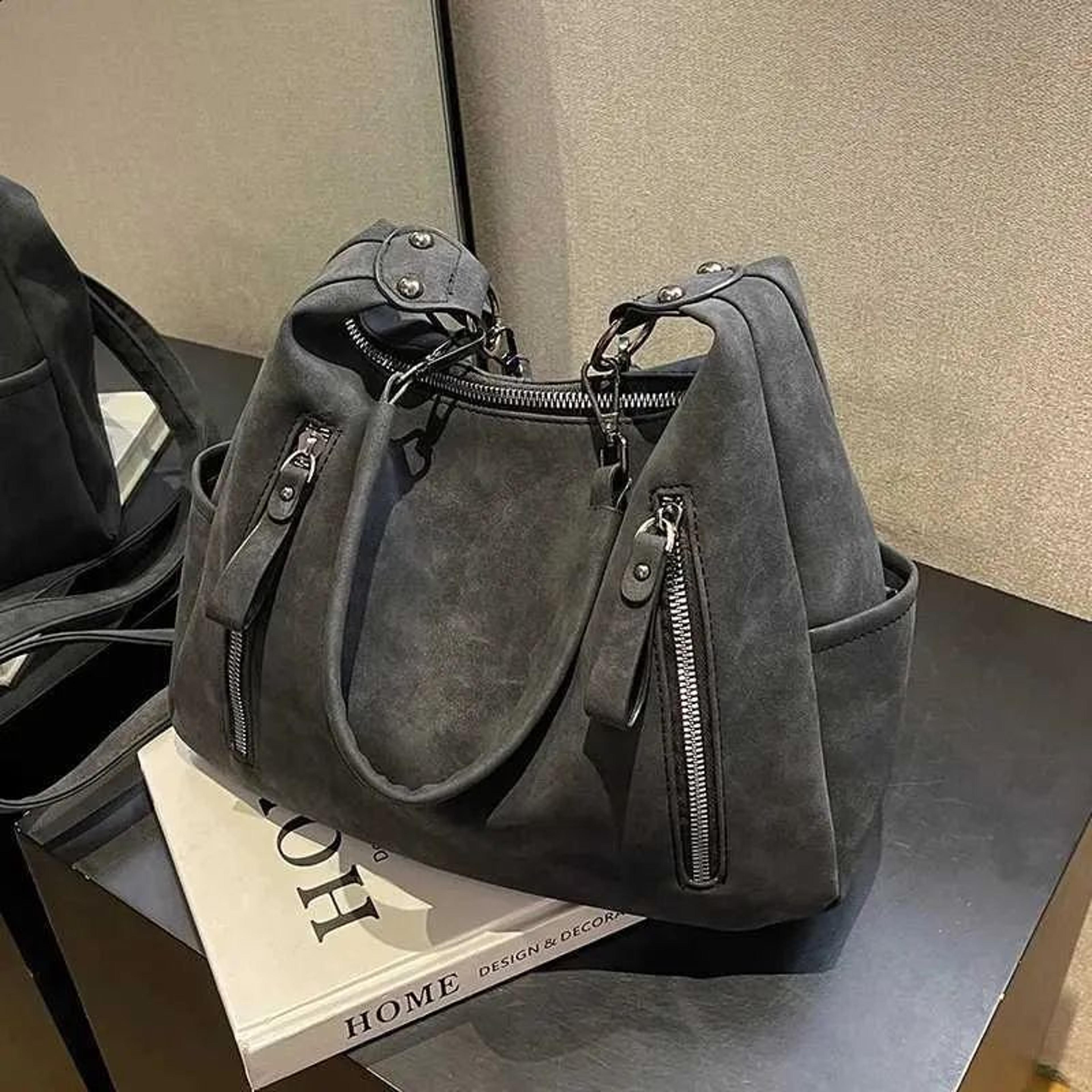 womens retro matte pu leather crossbody hobo bag with large capacity