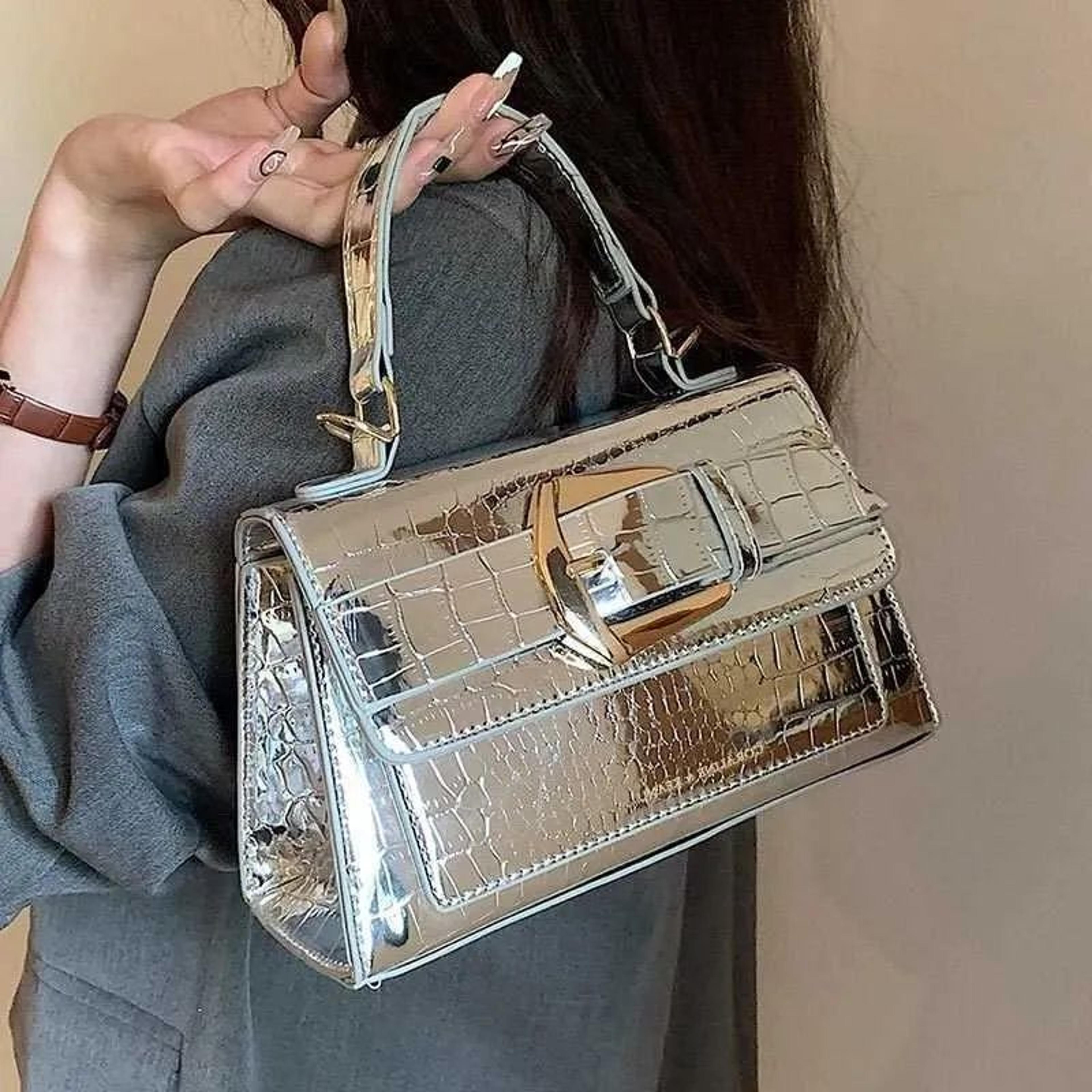 womens small square crossbody bag with adjustable strap and western style