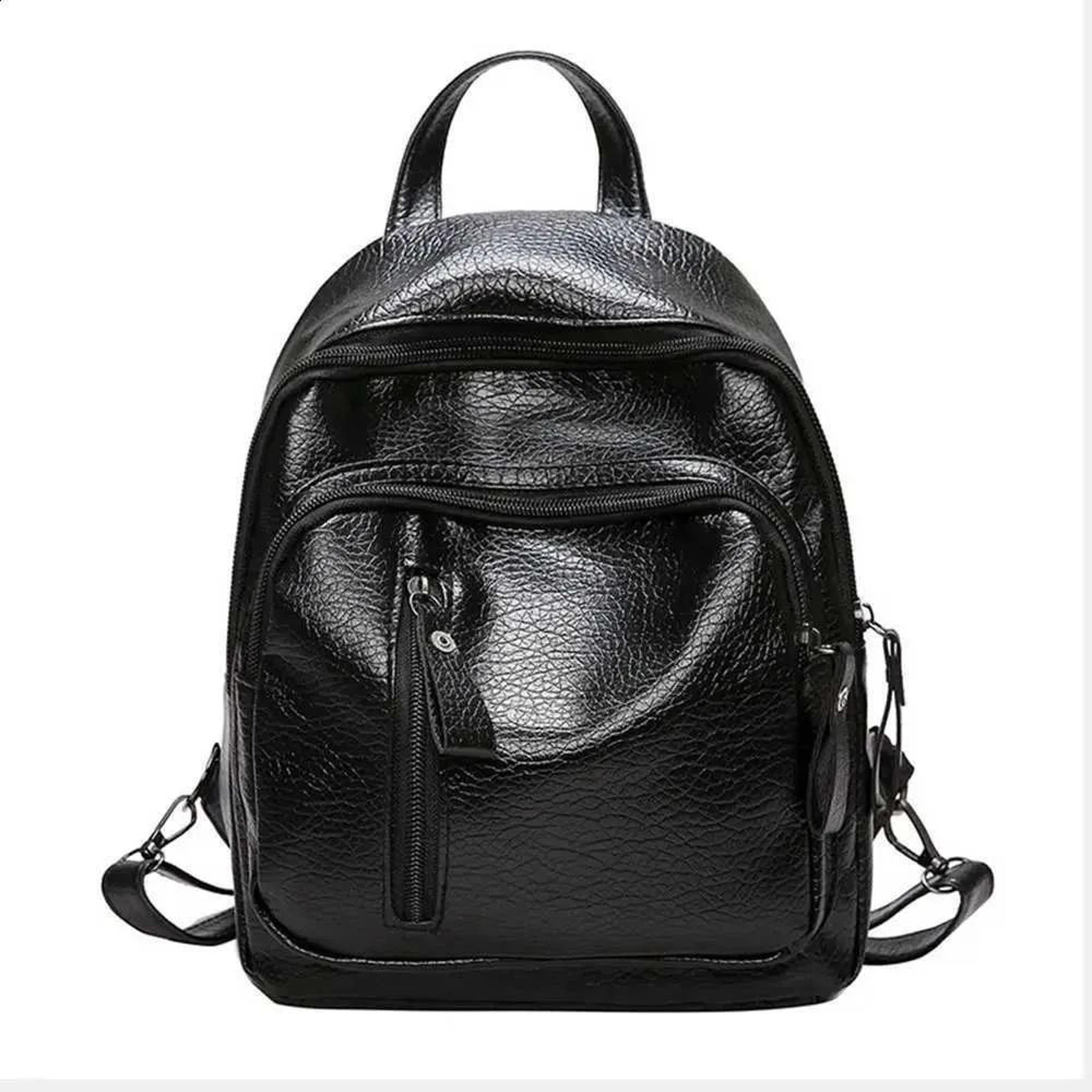 women waterproof pu leather backpack with anti-theft design and spacious storage