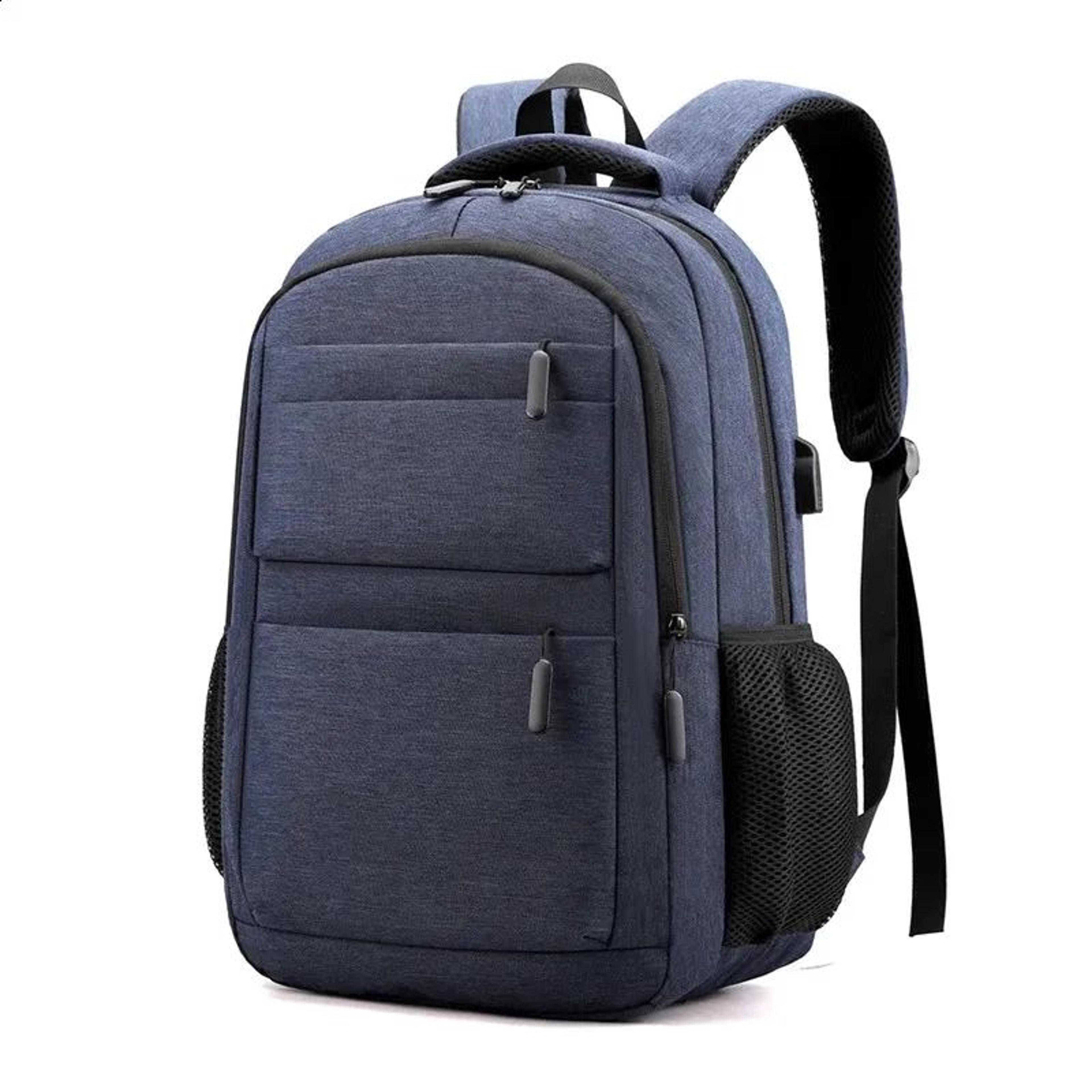 men water-resistant travel laptop backpack with large capacity and padded straps