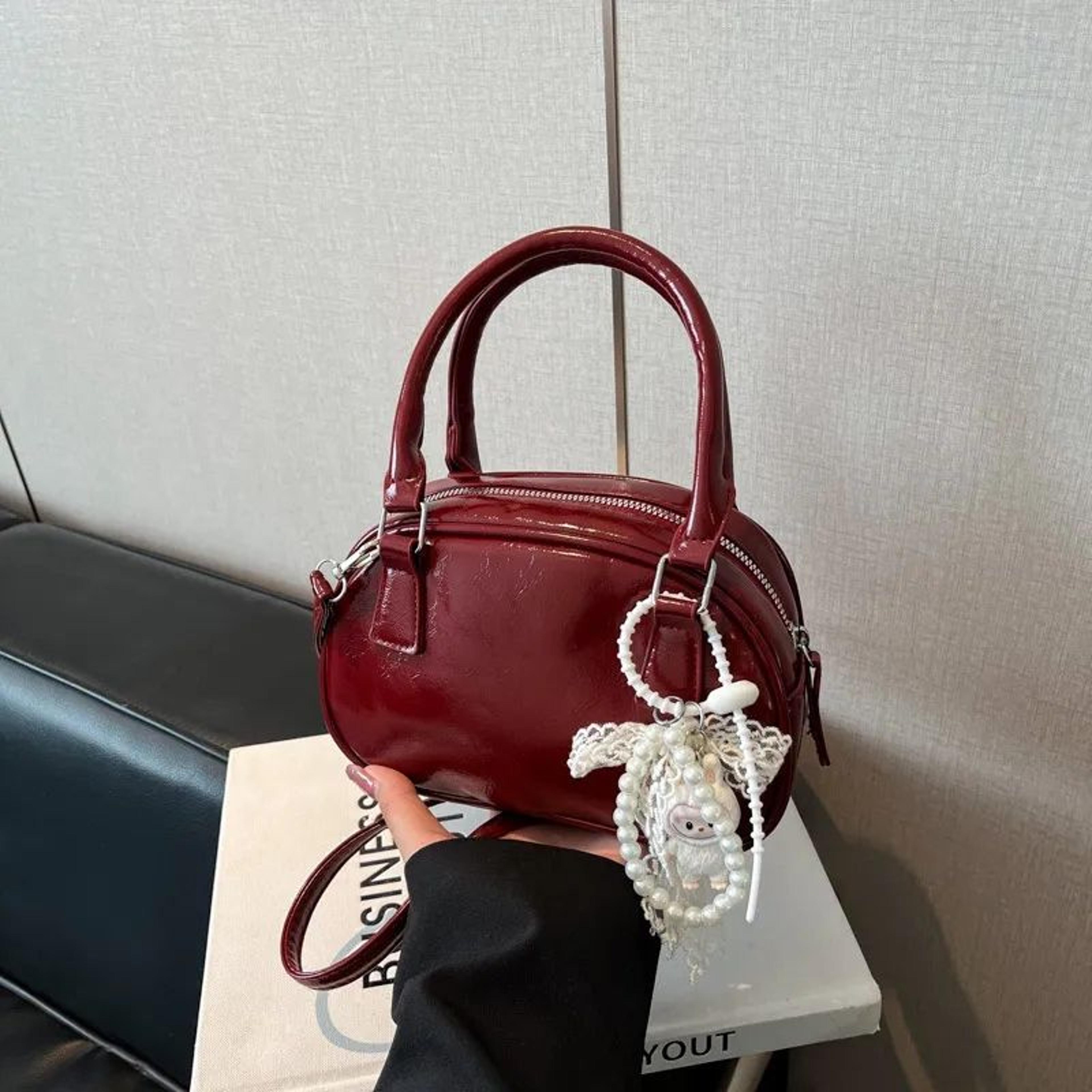 crossbody shoulder bag lightweight synthetic leather everyday handbag