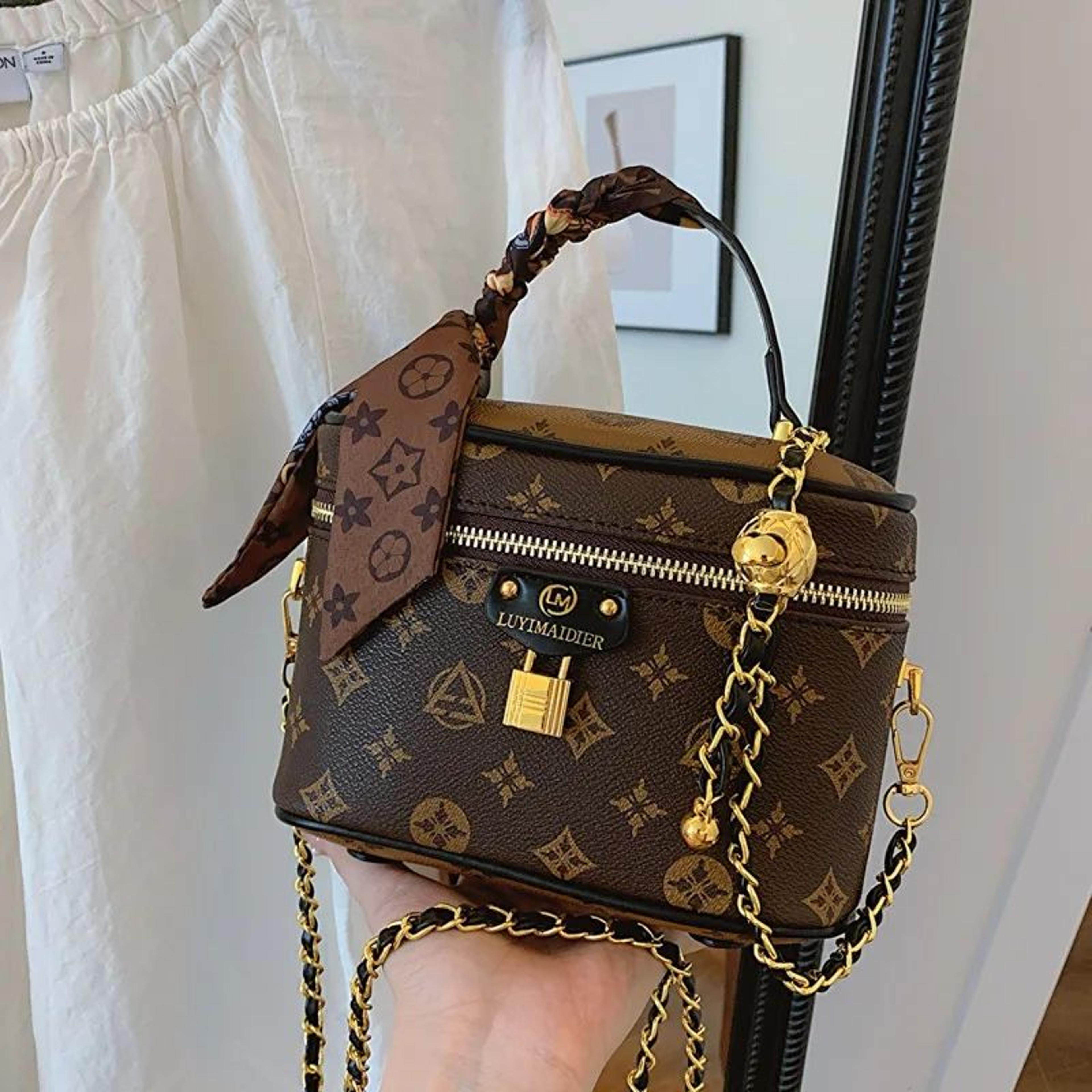 women retro print small square crossbody bag with adjustable strap