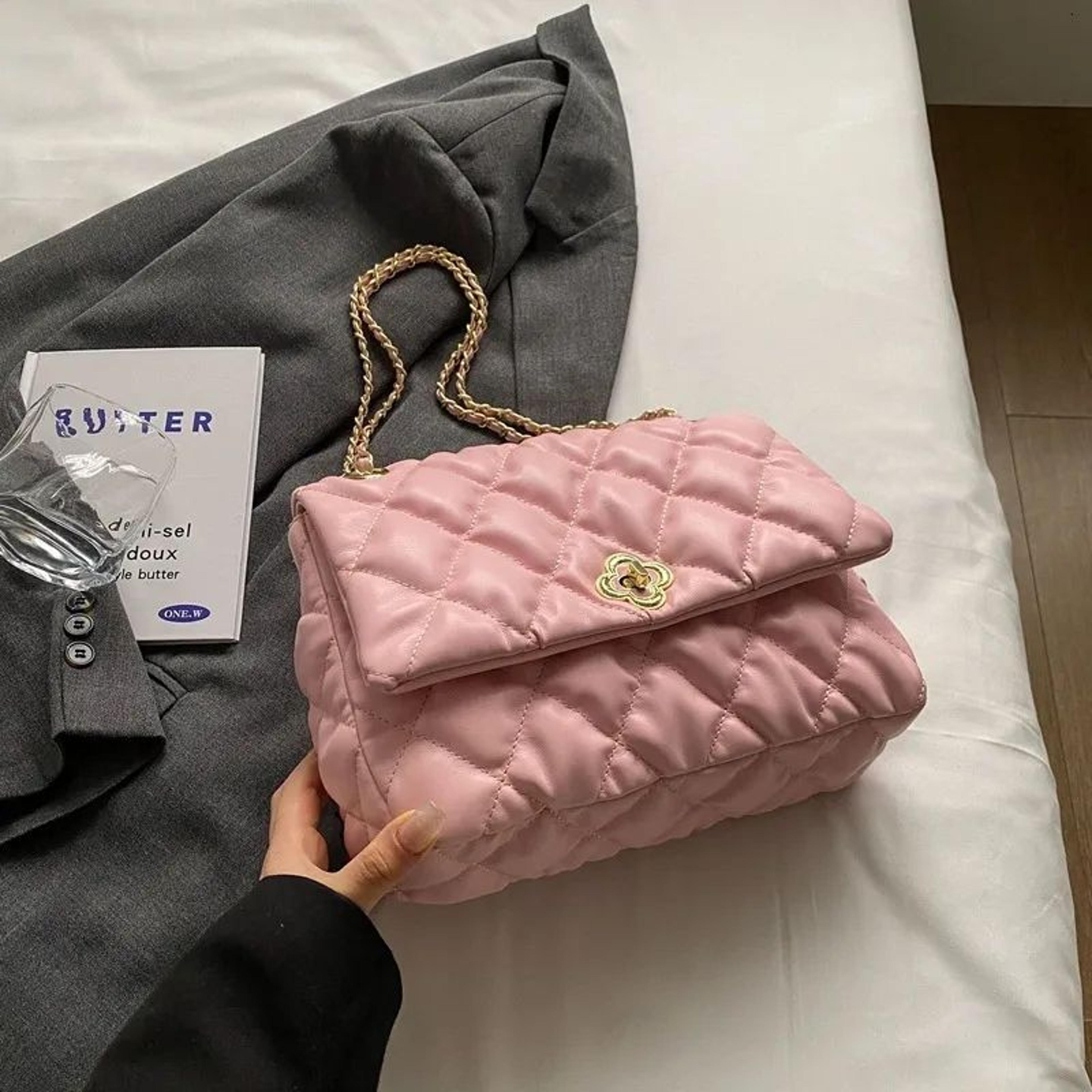 quilted denim crossbody bag for women with diamond pattern and adjustable strap