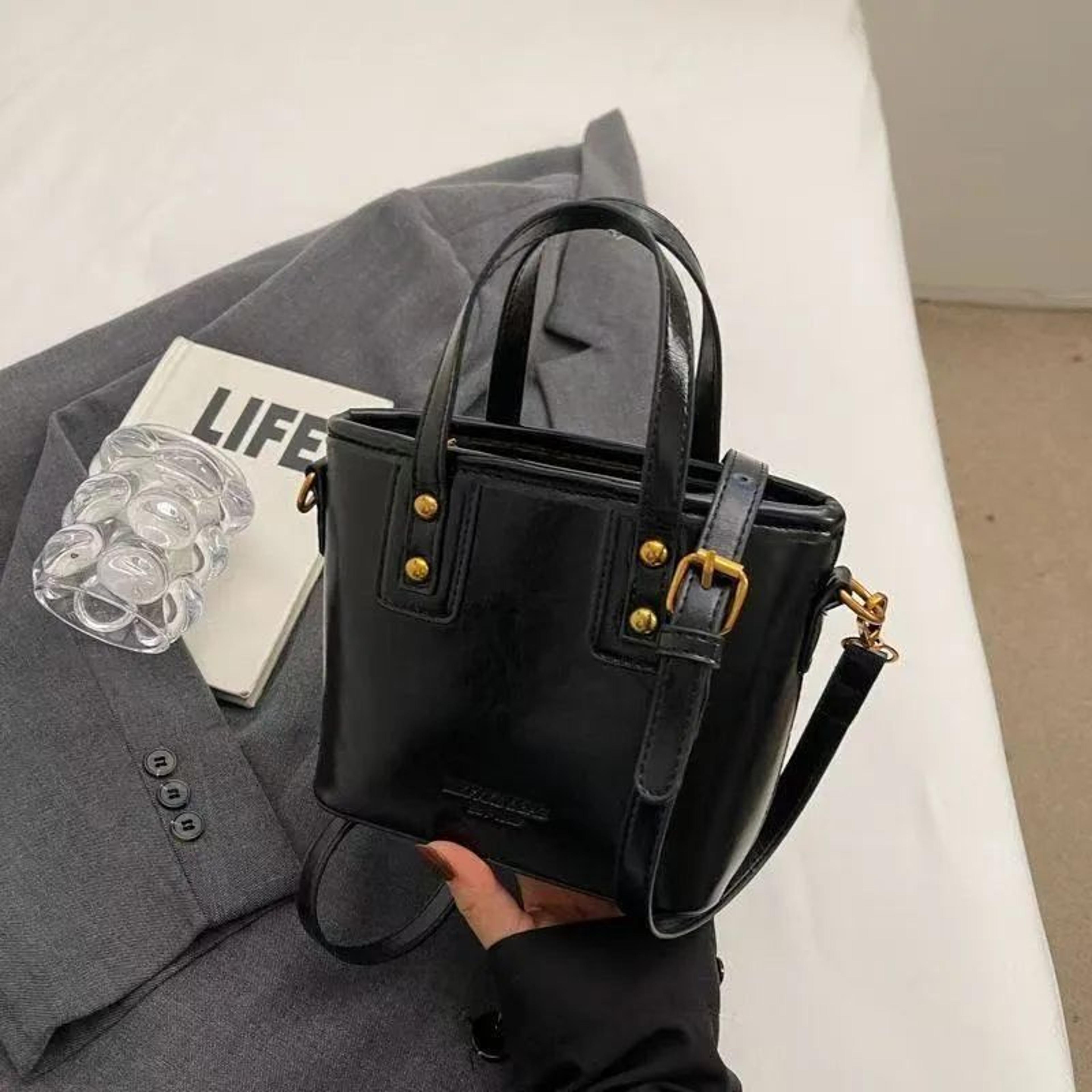 vintage women's bucket bag shoulder and crossbody handbag