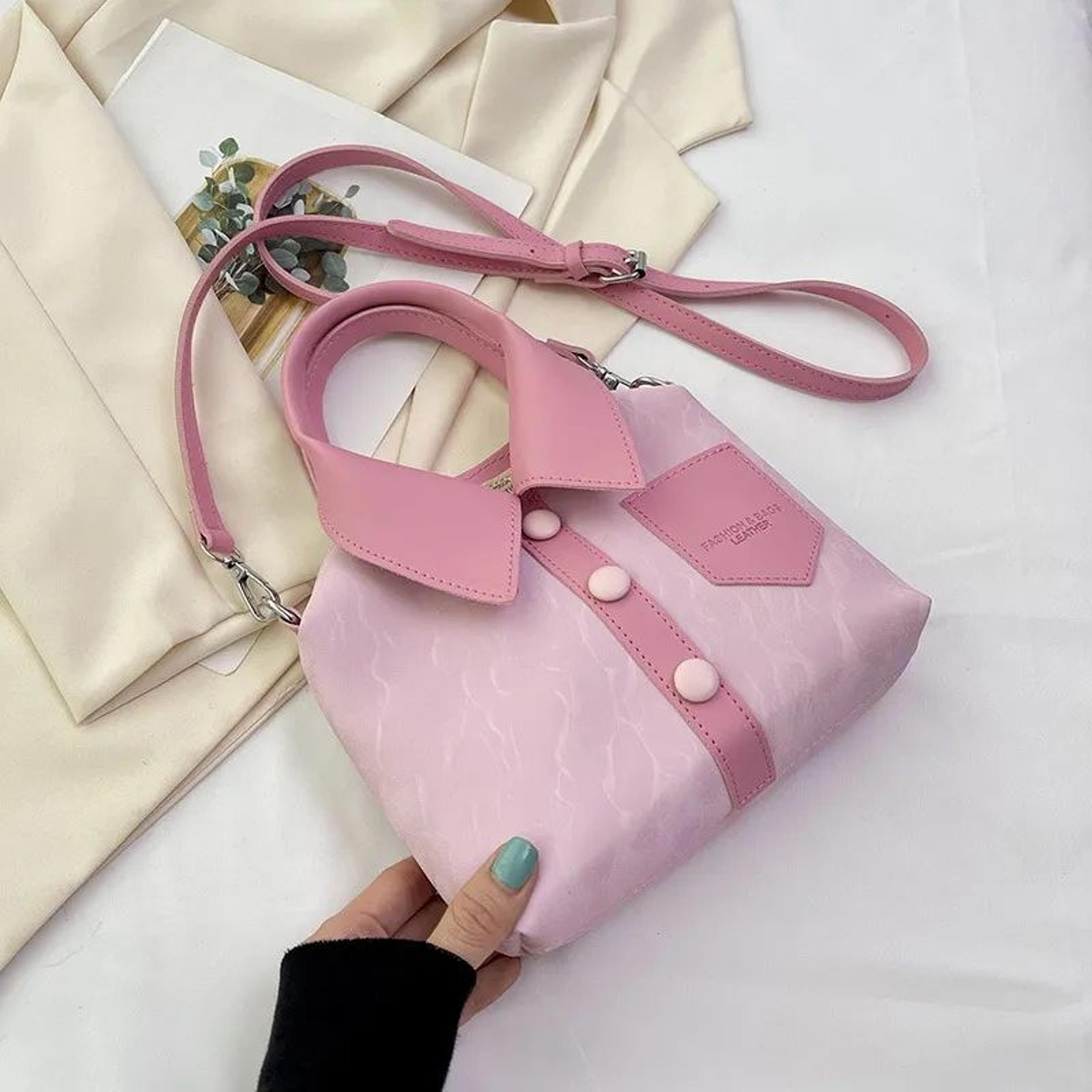 women's shirt-style crossbody bag chic fashion shoulder handbag