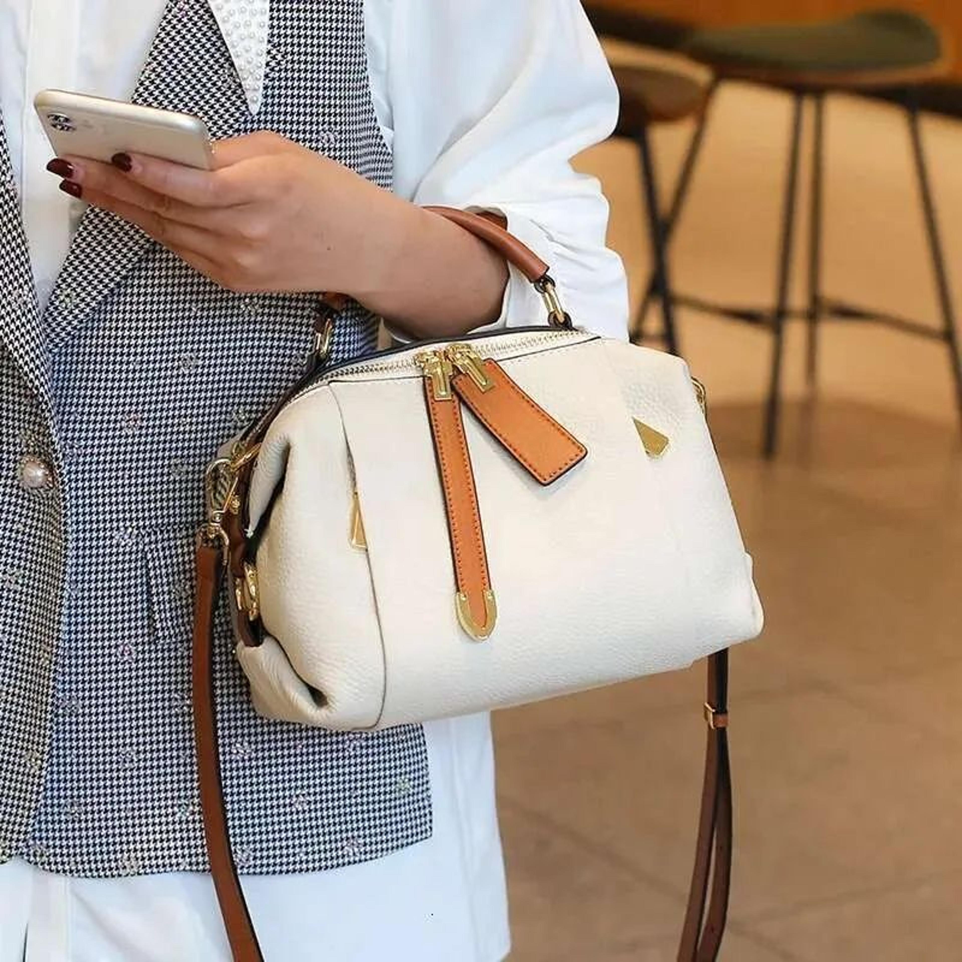 genuine leather crossbody bag for women vintage cowhide shoulder handbag