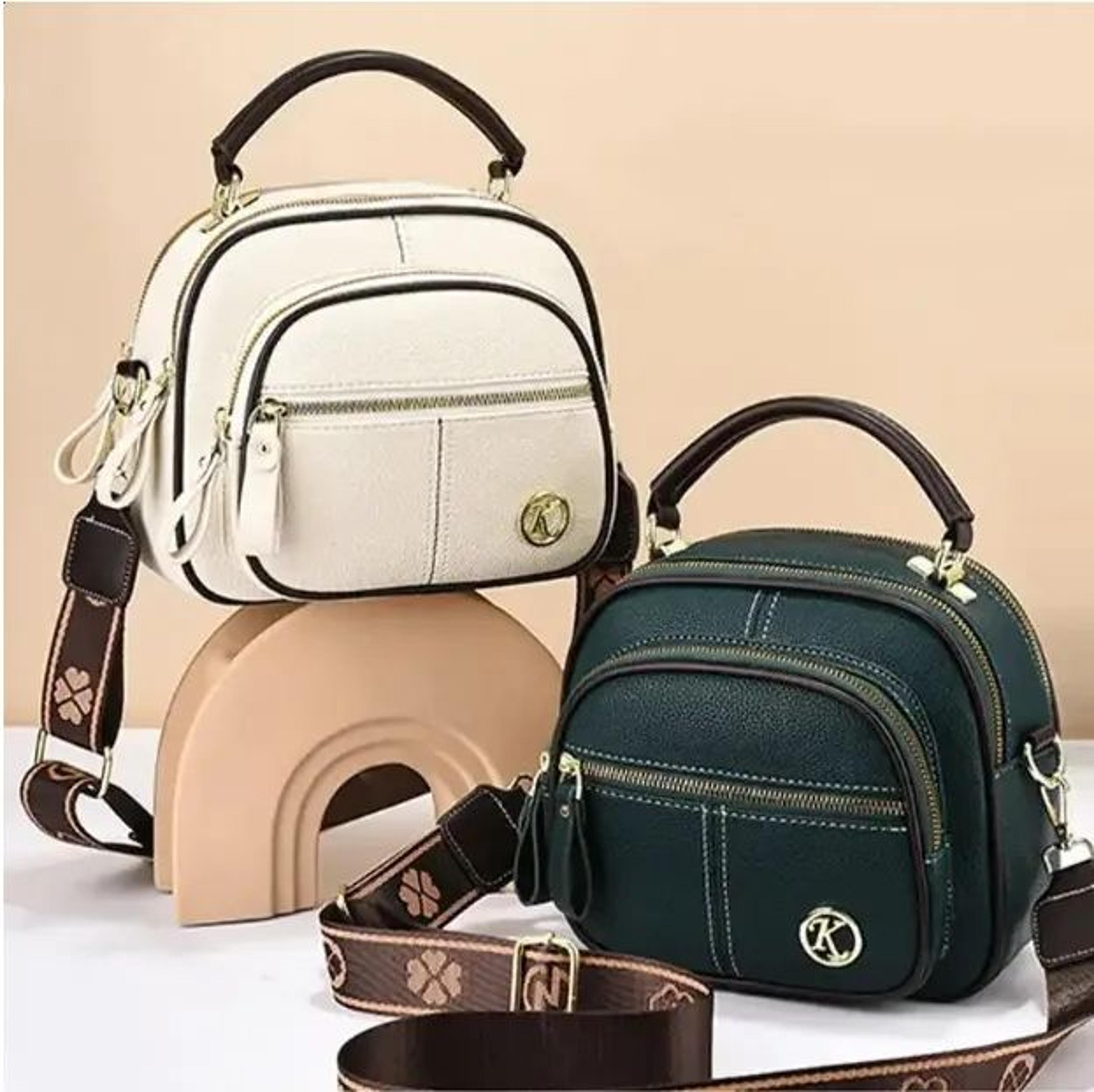 classic pu leather crossbody bag with adjustable wide shoulder strap