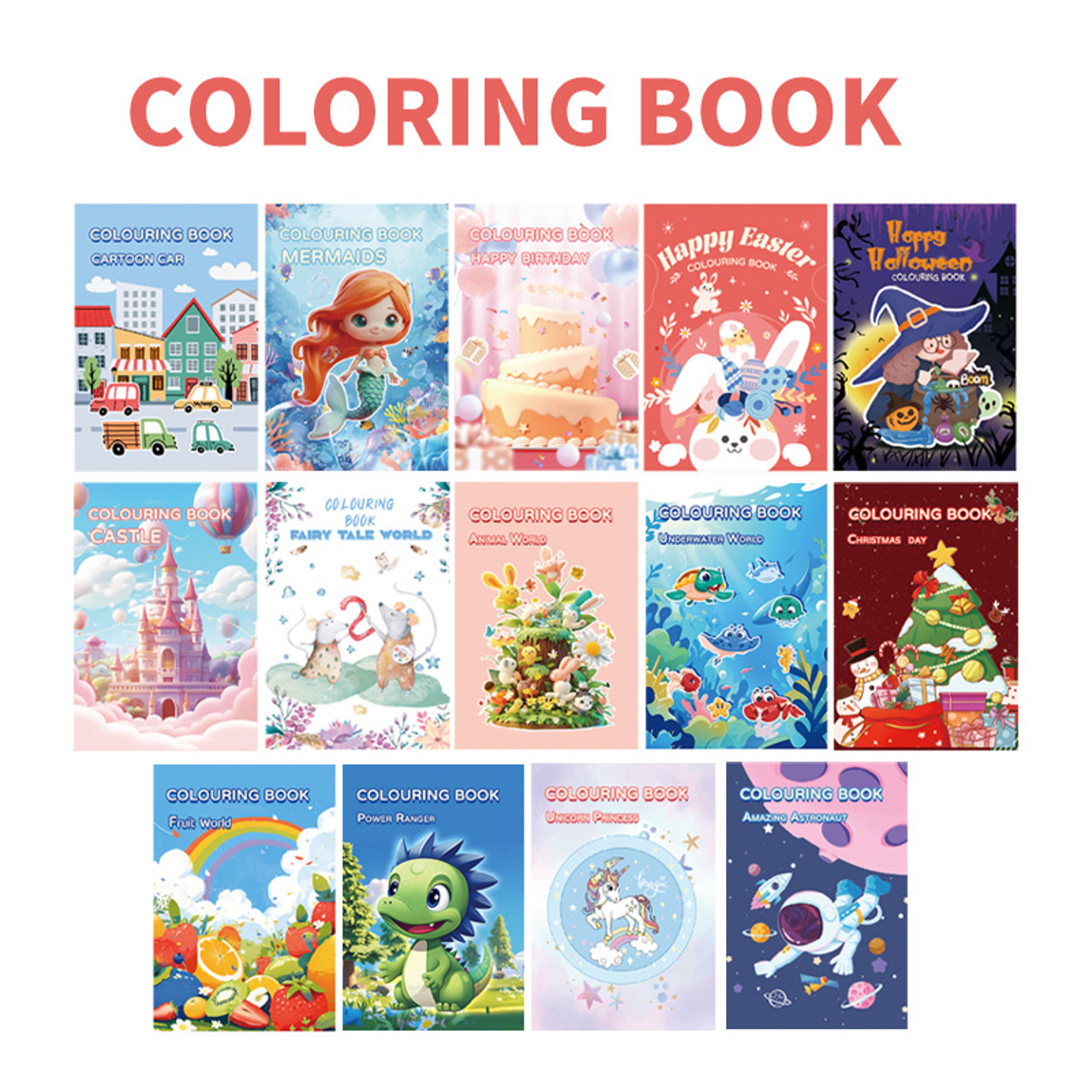 birthday party favors for kids, creative activity gift, festive coloring and drawing fun for toddlers, boys and girls