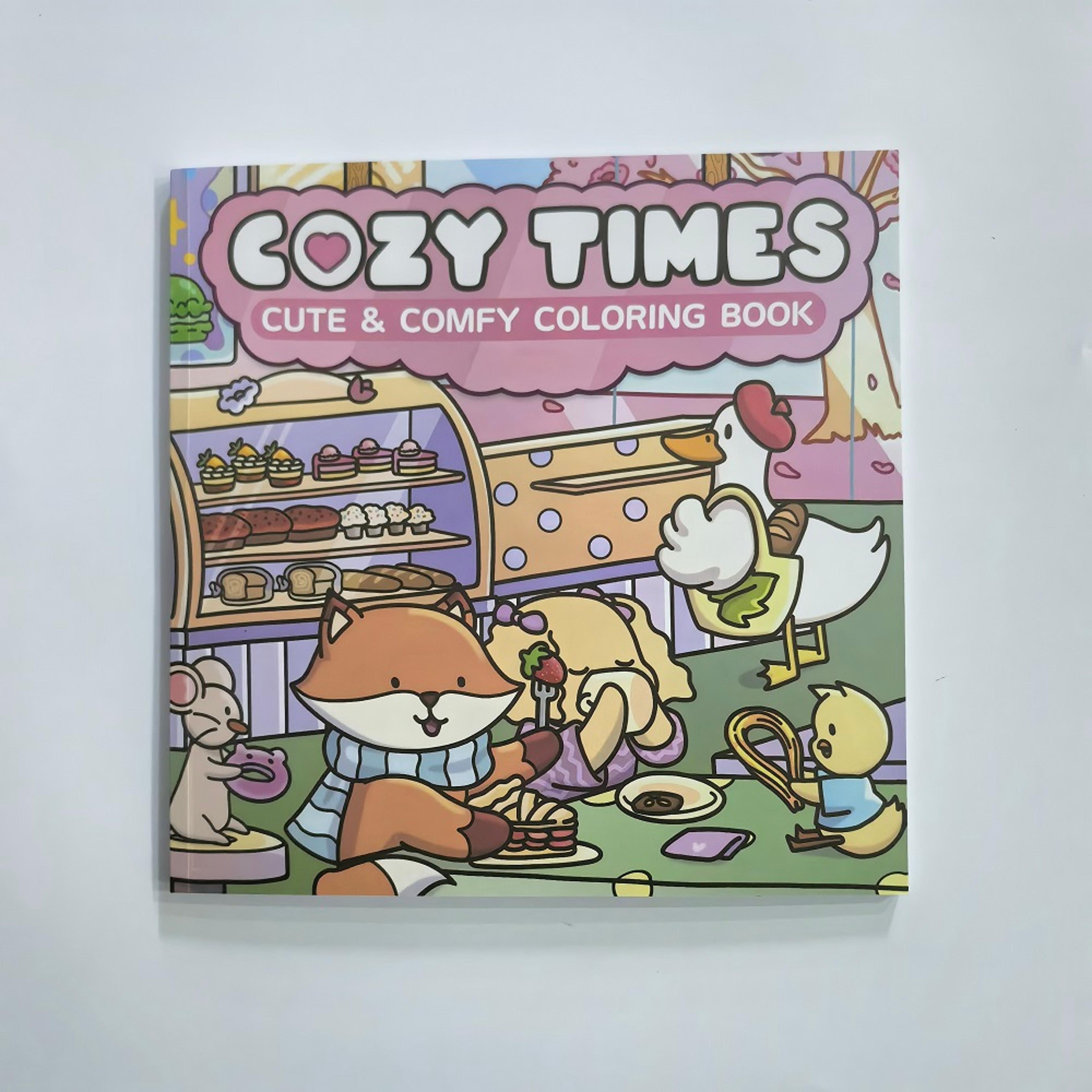 cozy times coloring book for adults, cute comfy patterns, perfect gift for party, birthday, relaxation