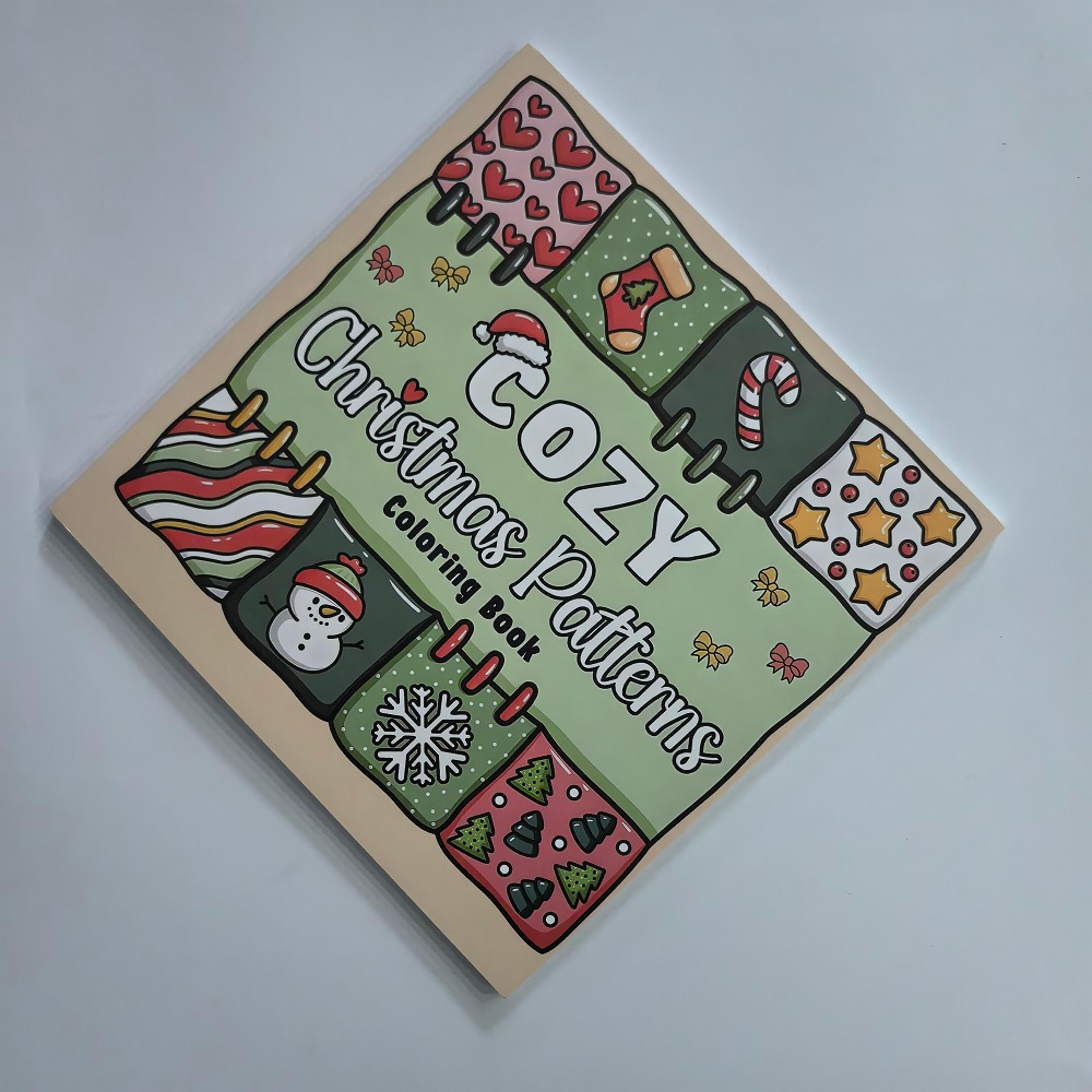 christmas coloring book for adults and kids, stress relief art therapy, perfect gift for holiday parties and birthdays