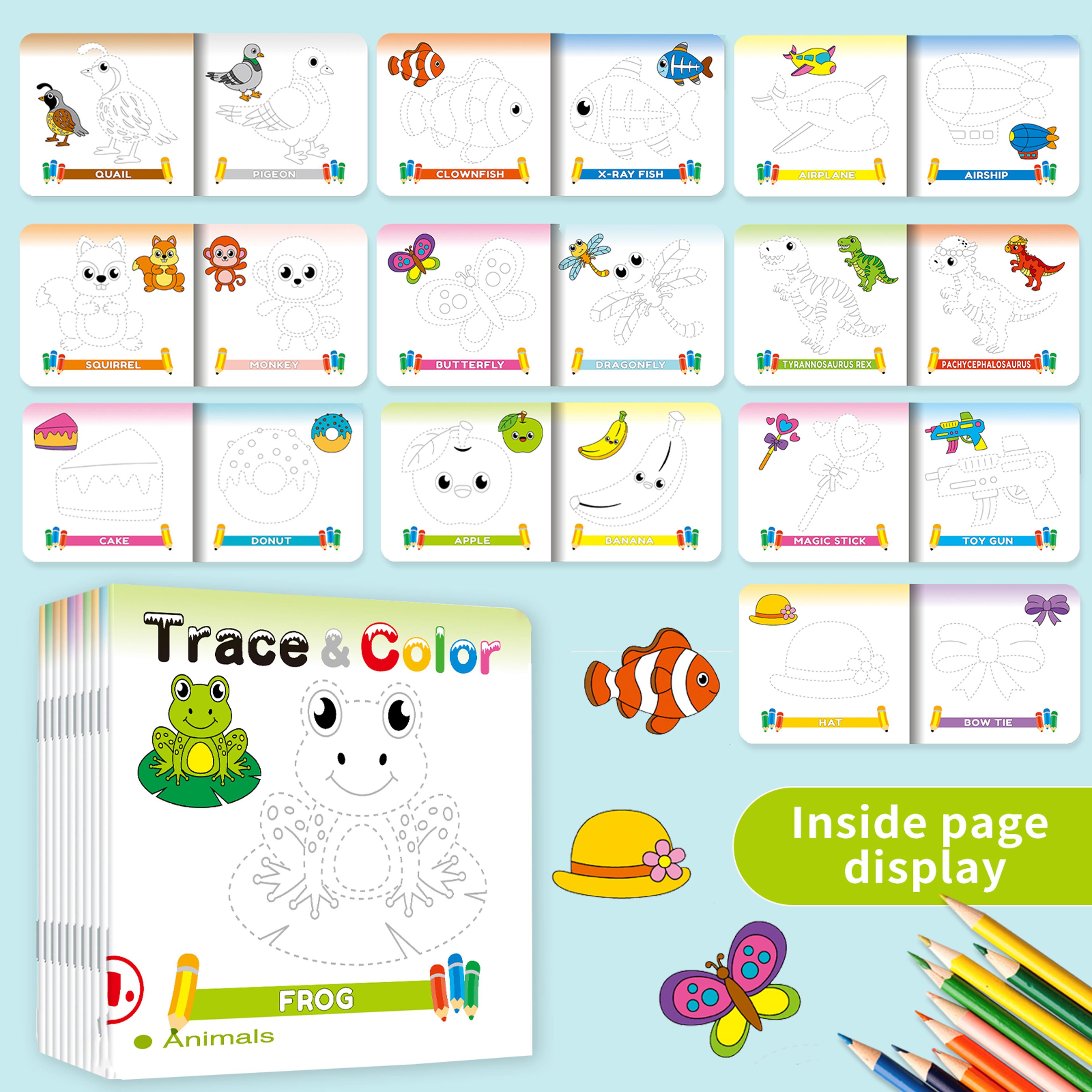 colorful animal children's coloring books, a multi field creative gift, educational activity kit