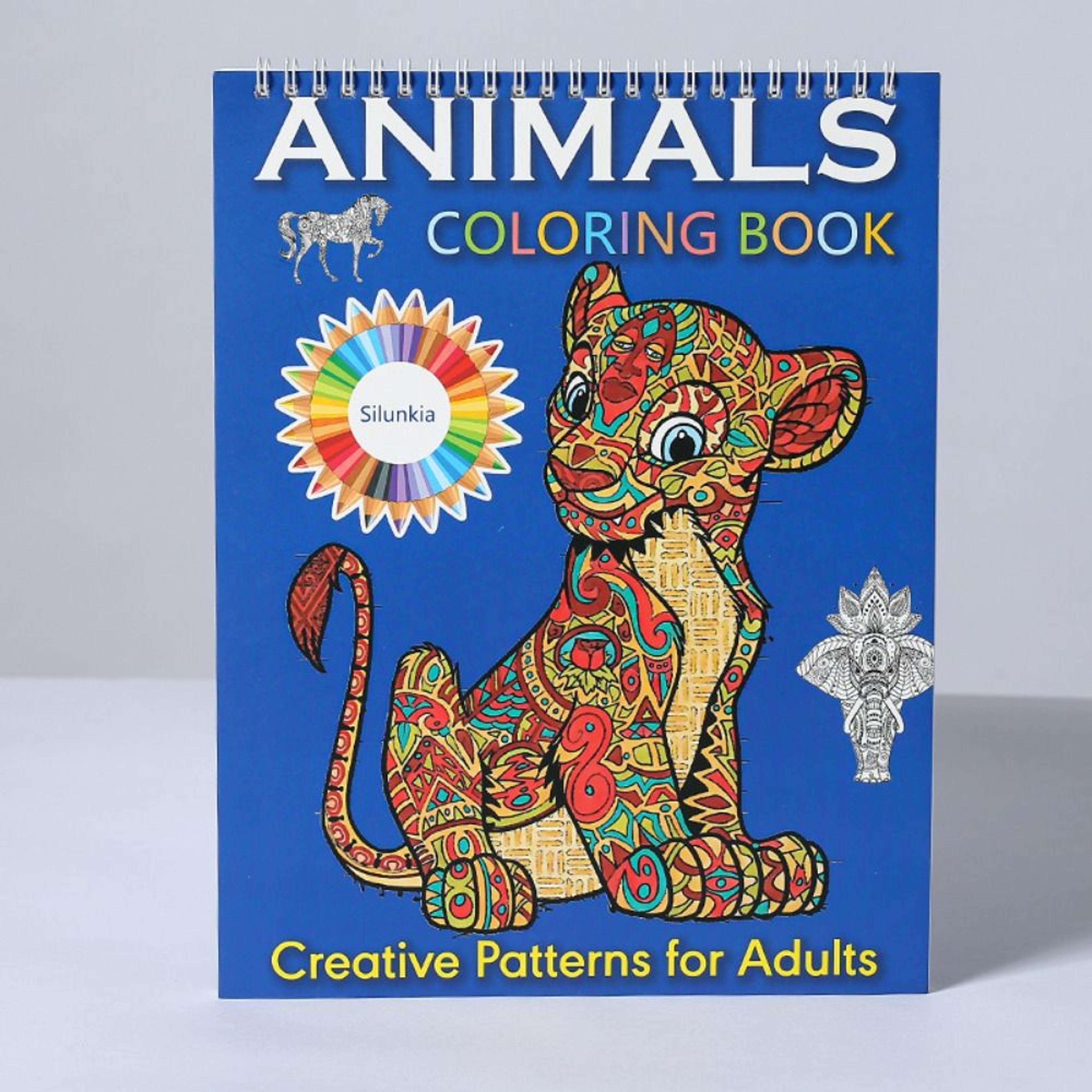 kids coloring book, exquisite mandala, bird, and butterfly pictures, single side removable watercolor painting pages