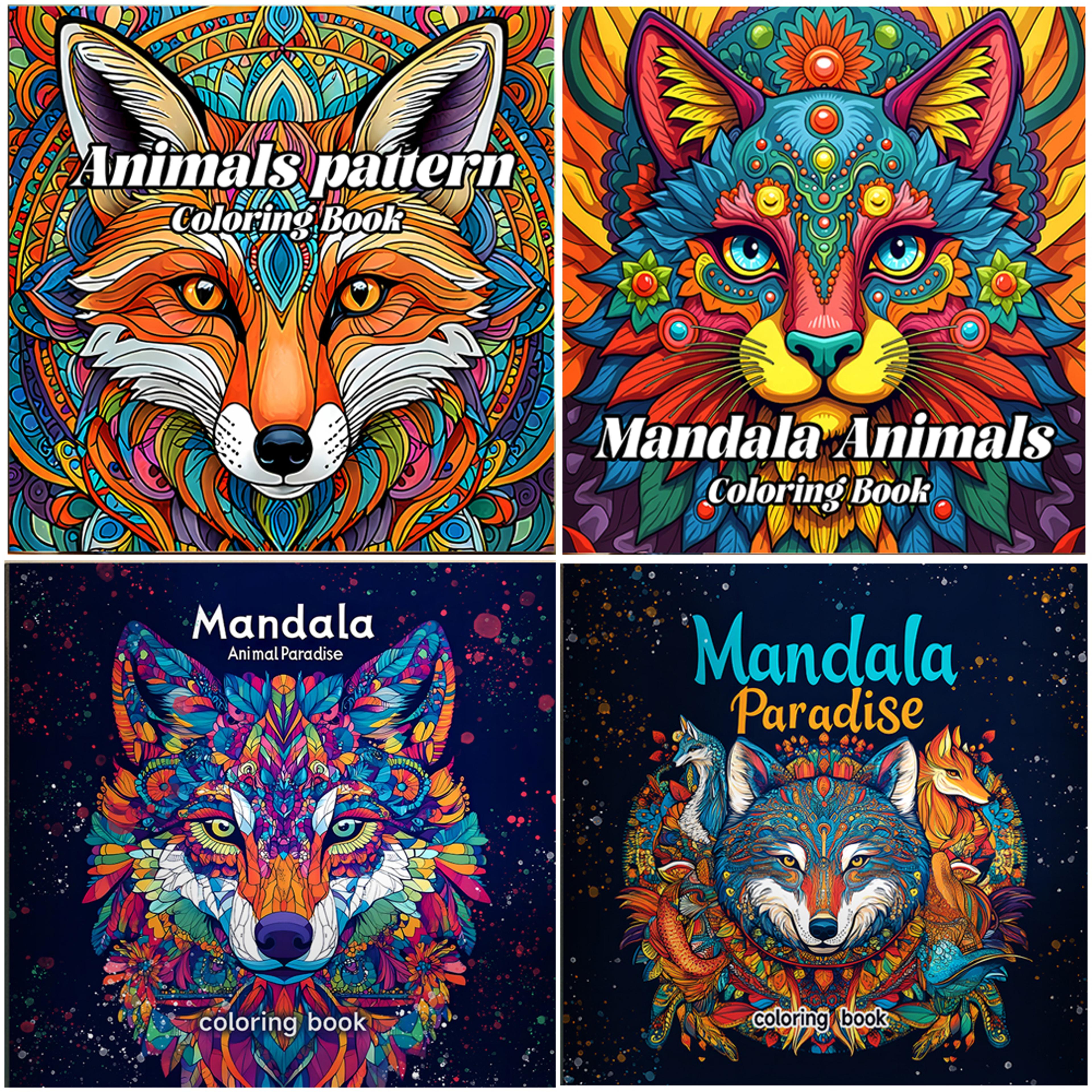 animals paradise colouring book, the perfect gift for birthday parties, stress relief, and creative graffiti art