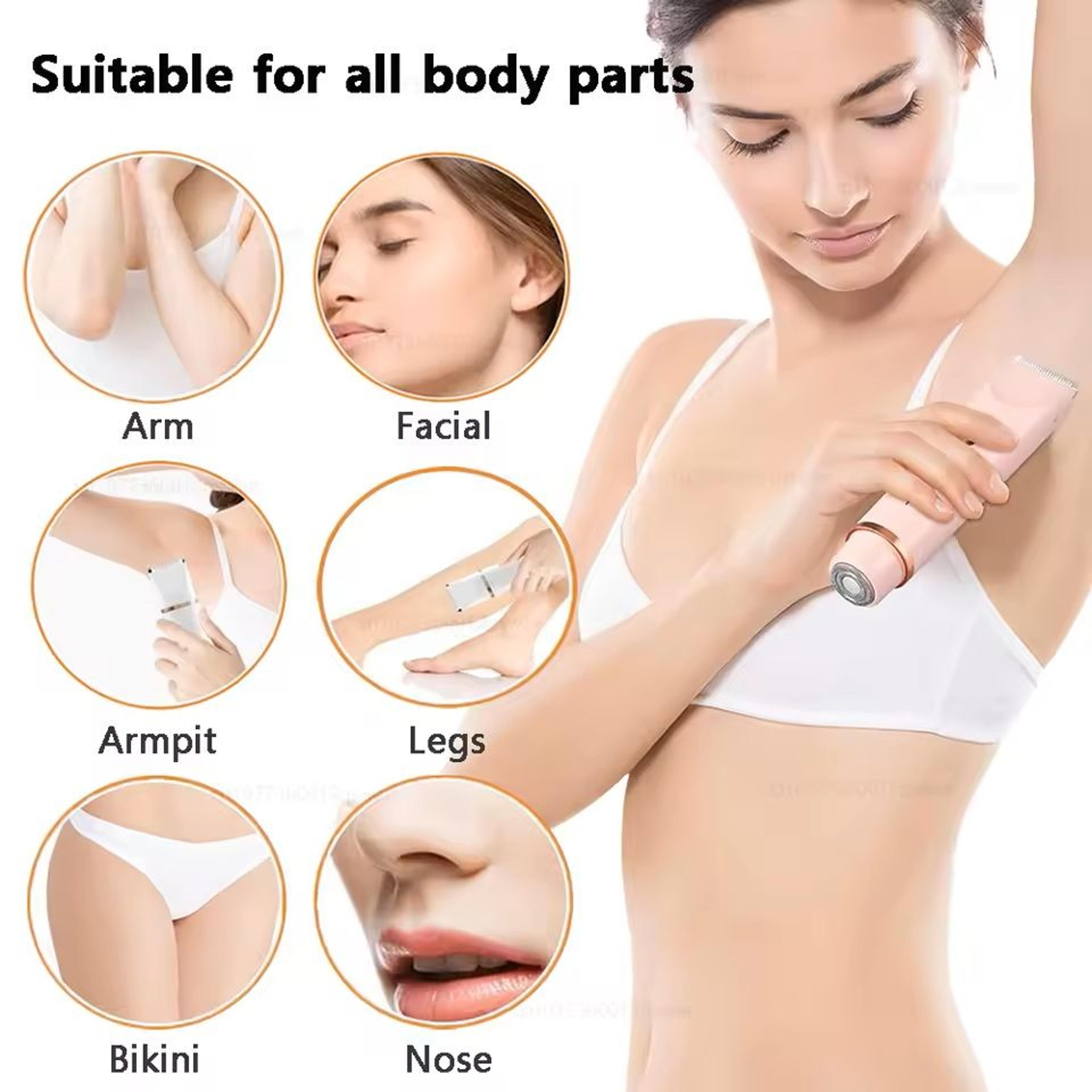 dual head womens electric shaver and body hair remover