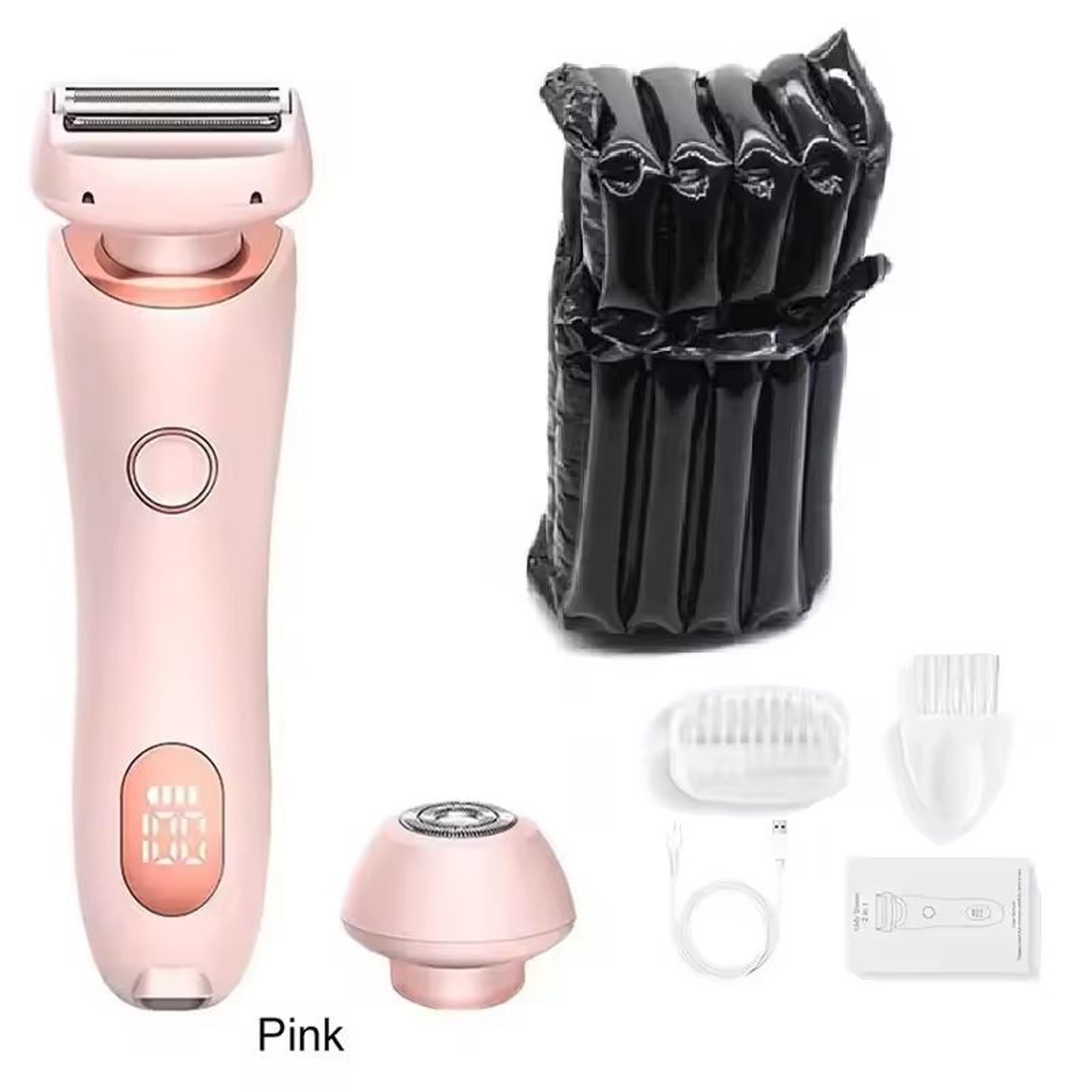 2 in 1 womens electric body and face trimmer
