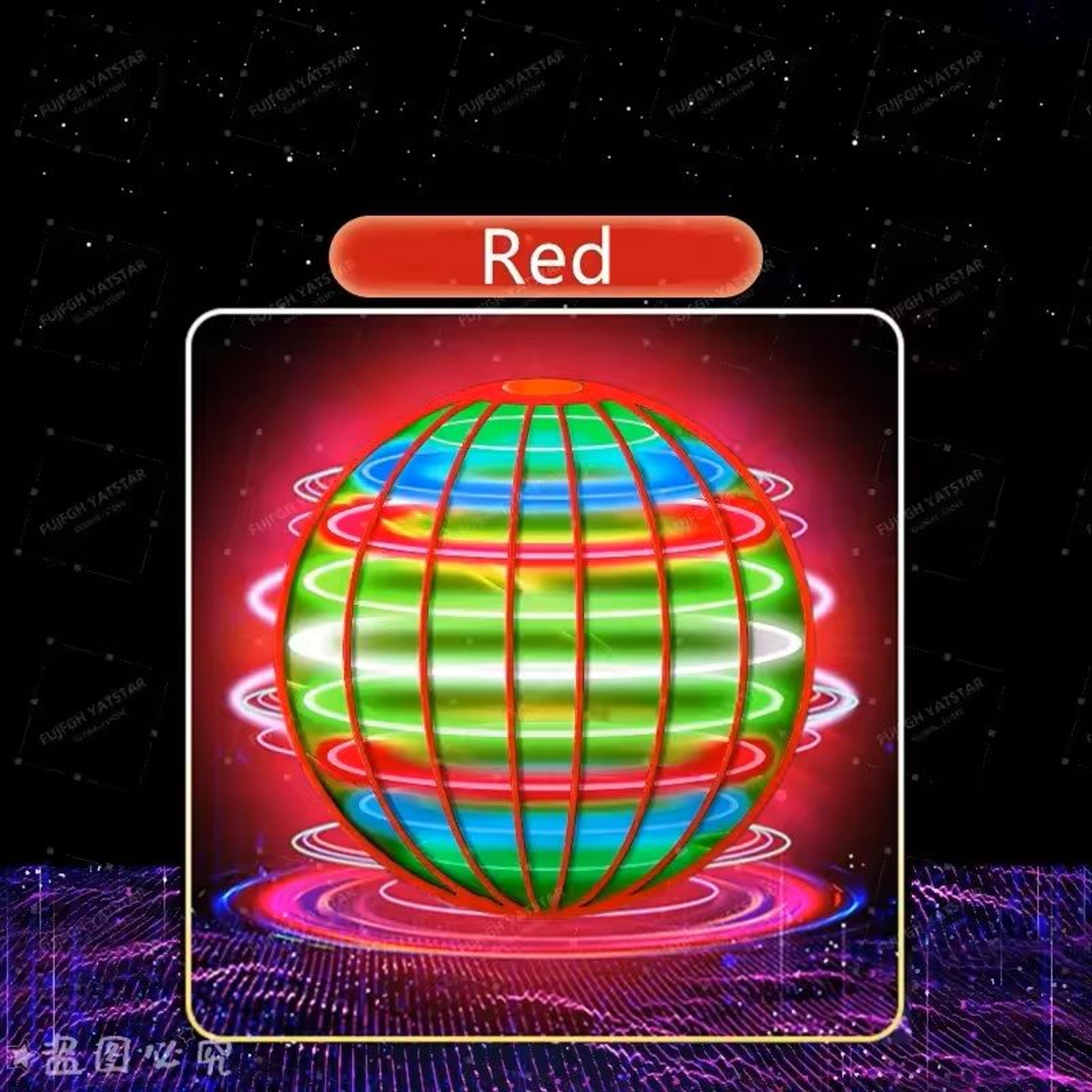 led boomerang flying ball toy