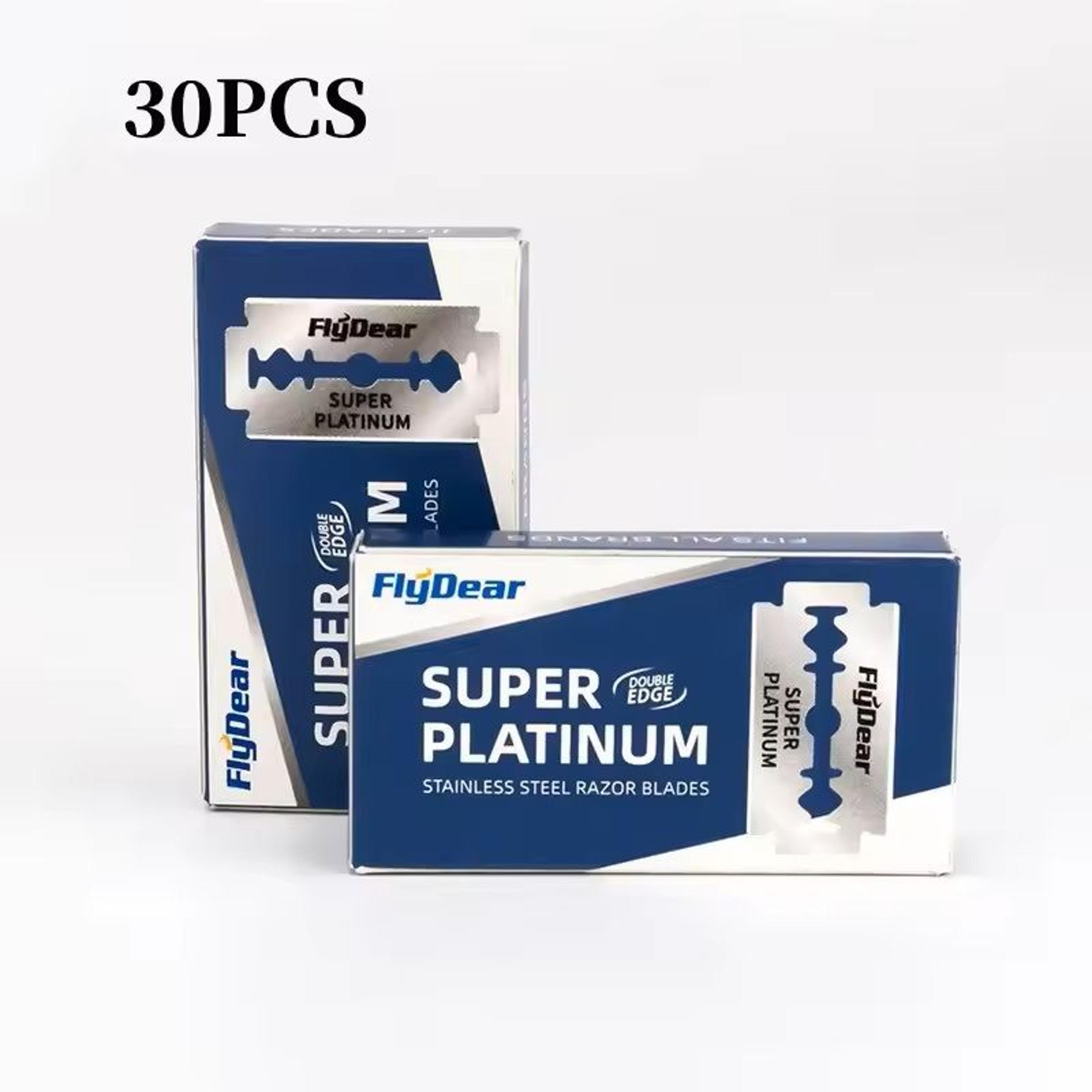 adjustable folding double edge safety razor for men with 5 titanium-coated blades