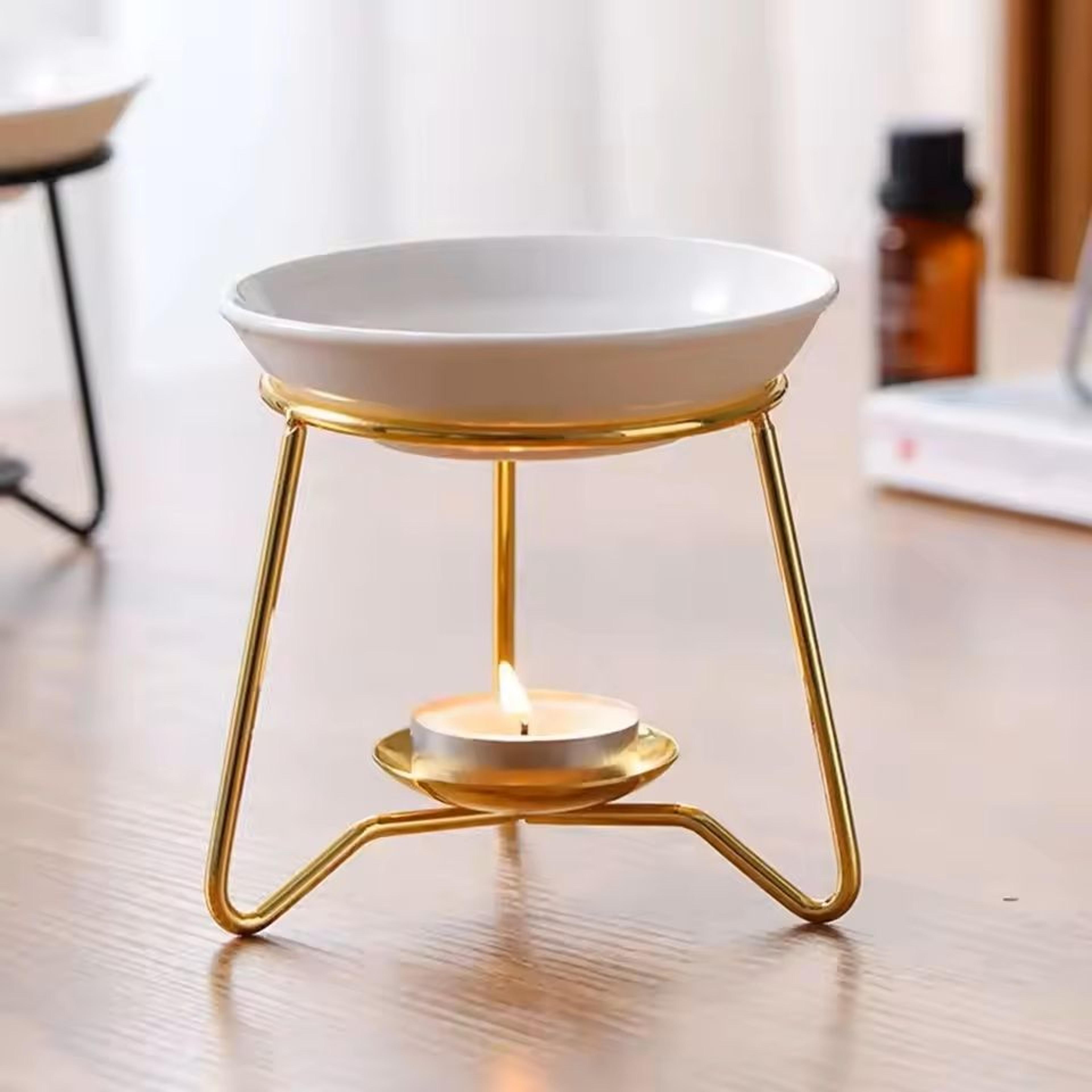 stylish wax-melt & tealight oil burner – aroma diffuser home decor