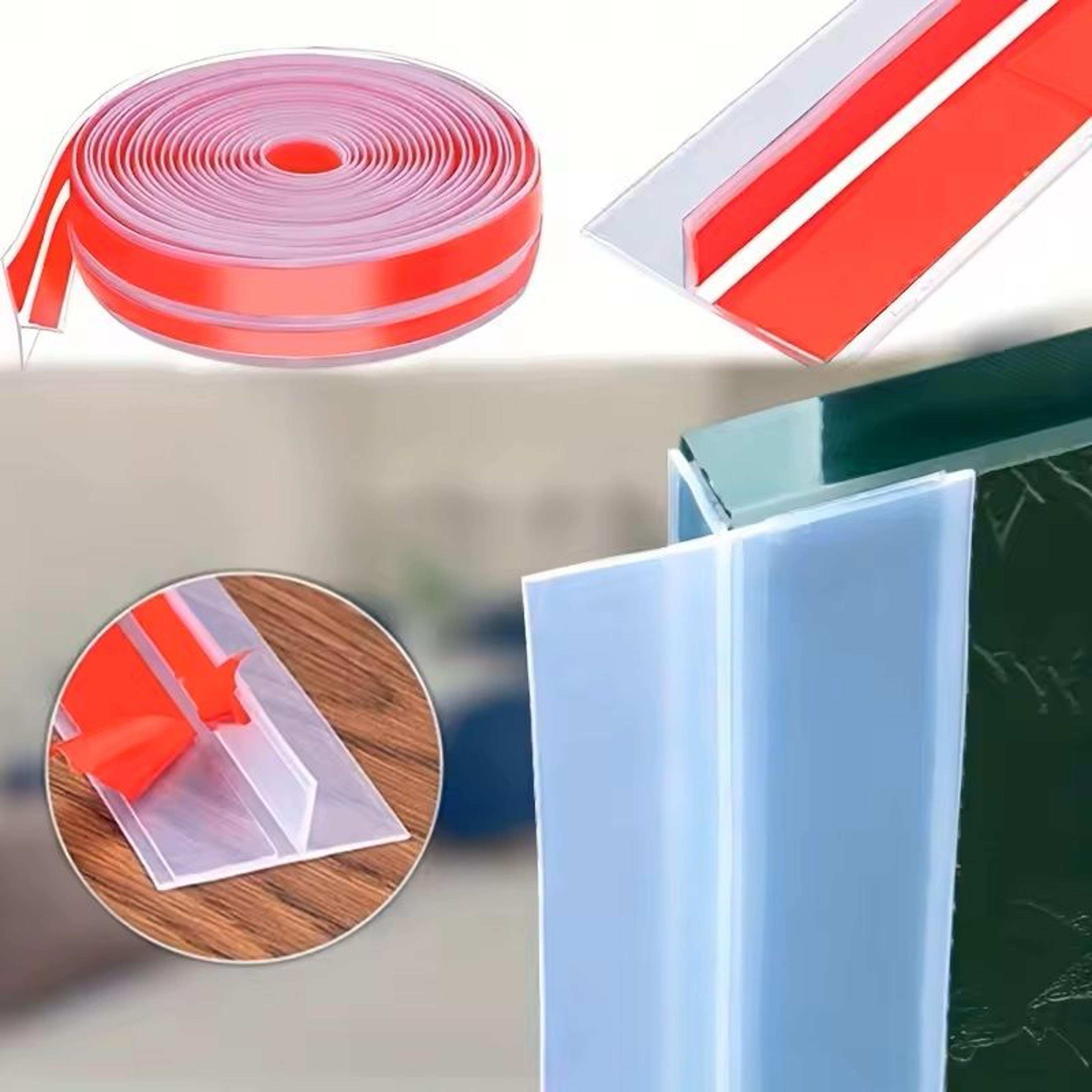 t-shaped transparent silicone windproof seal strip – door & glass gap weatherproofing