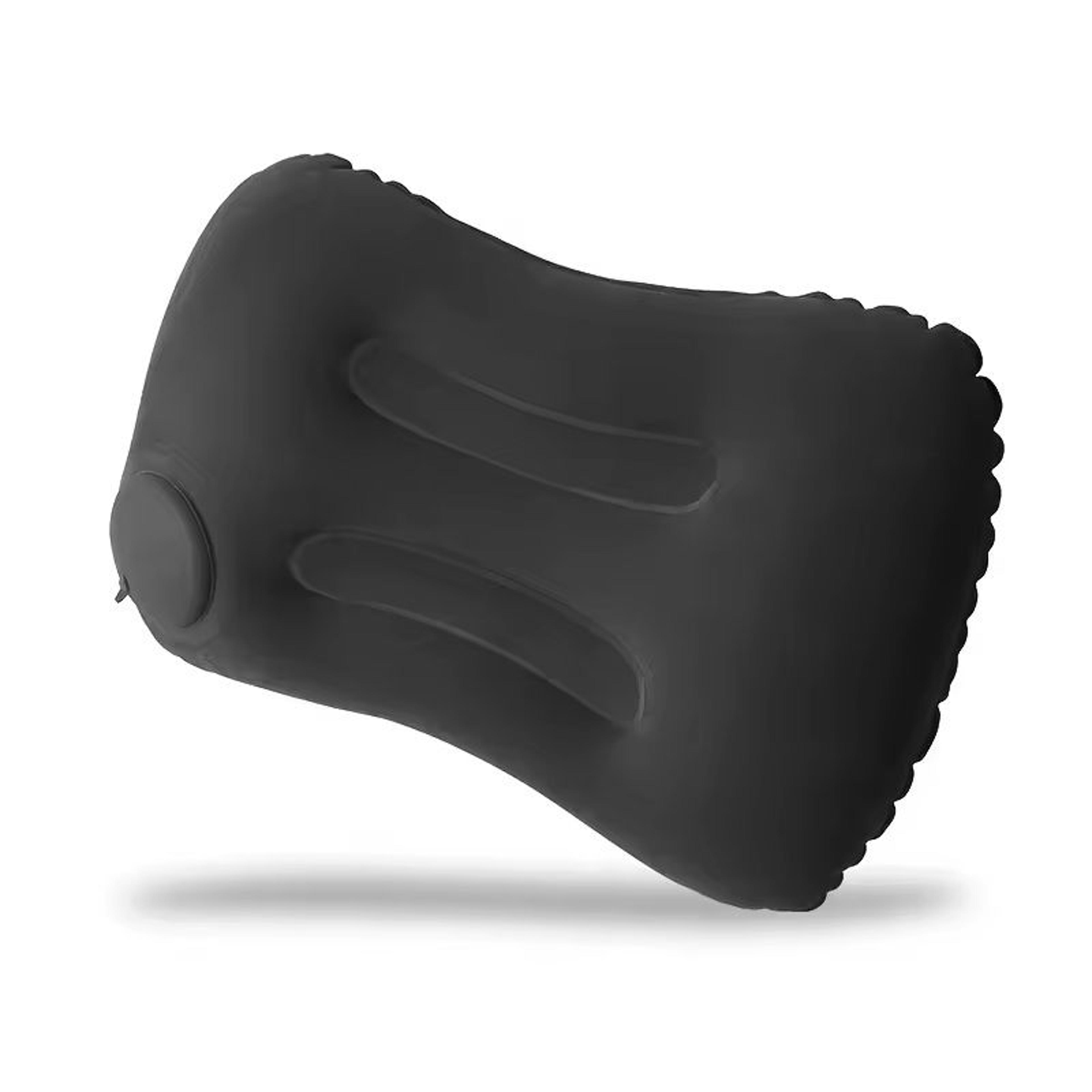 portable inflatable travel pillow – foldable neck & waist support cushion for flights, road trips & daily comfort