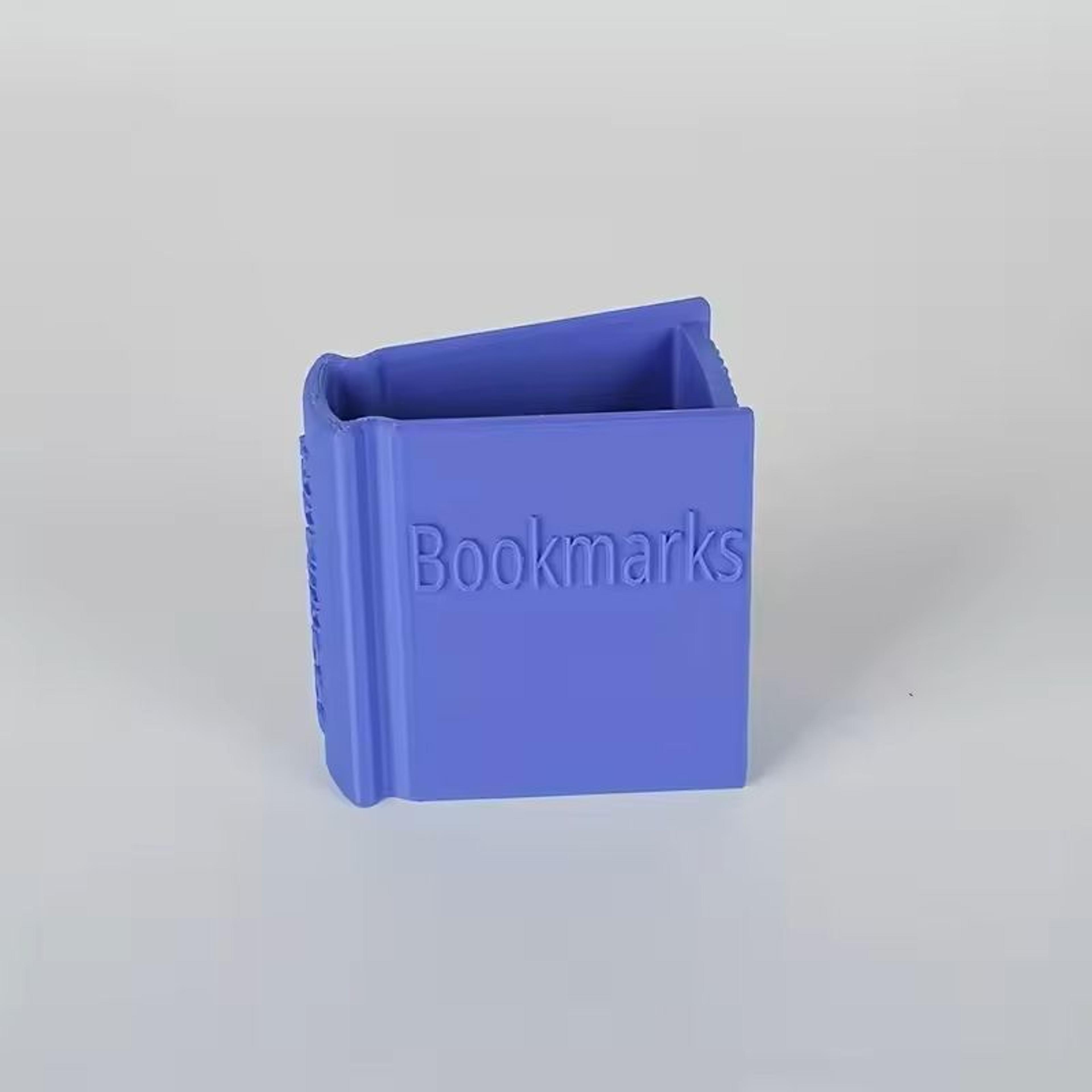 book shaped bookmark storage box multi color portable organizer for students and office desk