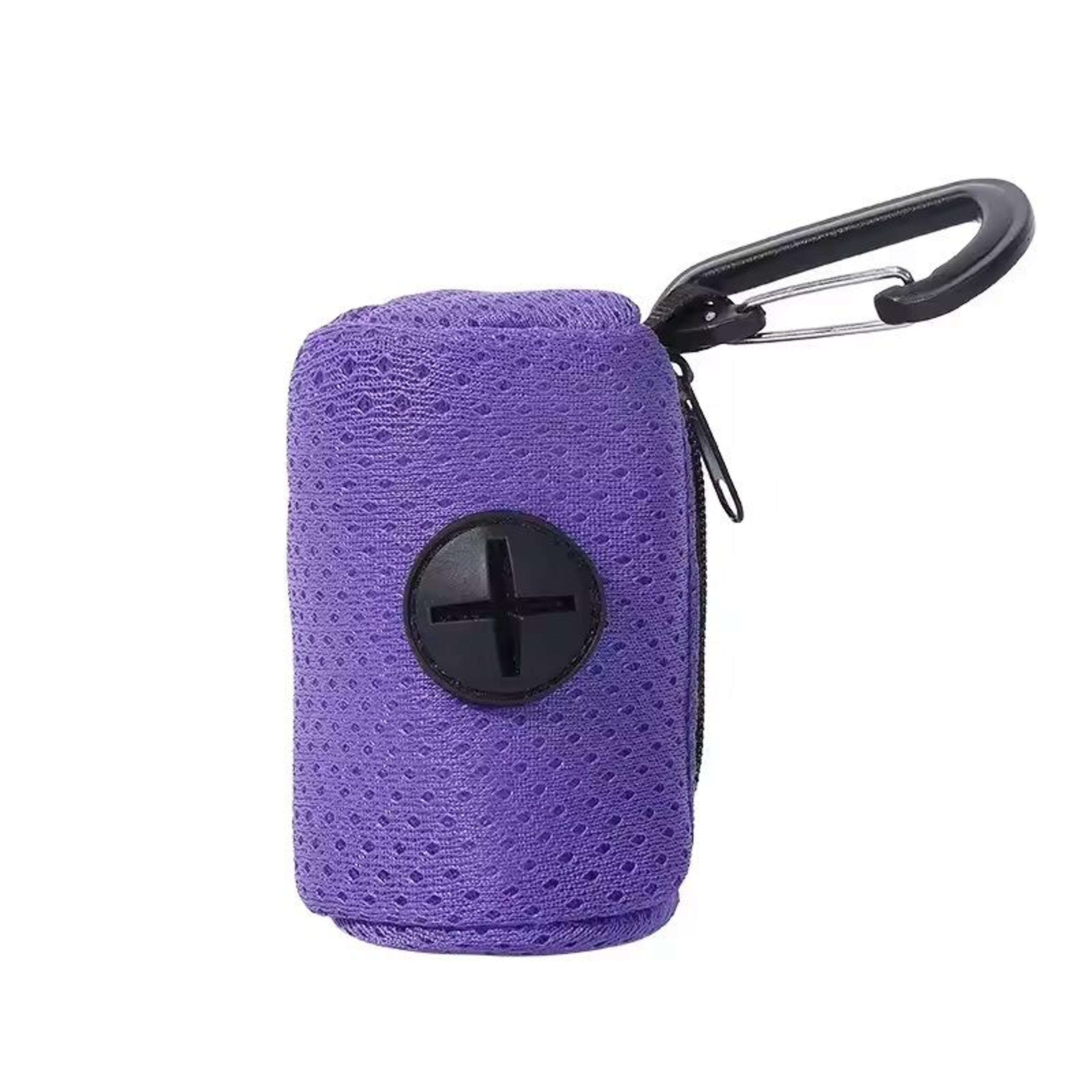 dog poop bag dispenser portable hanging dog waste bag holder for walks & outdoor use