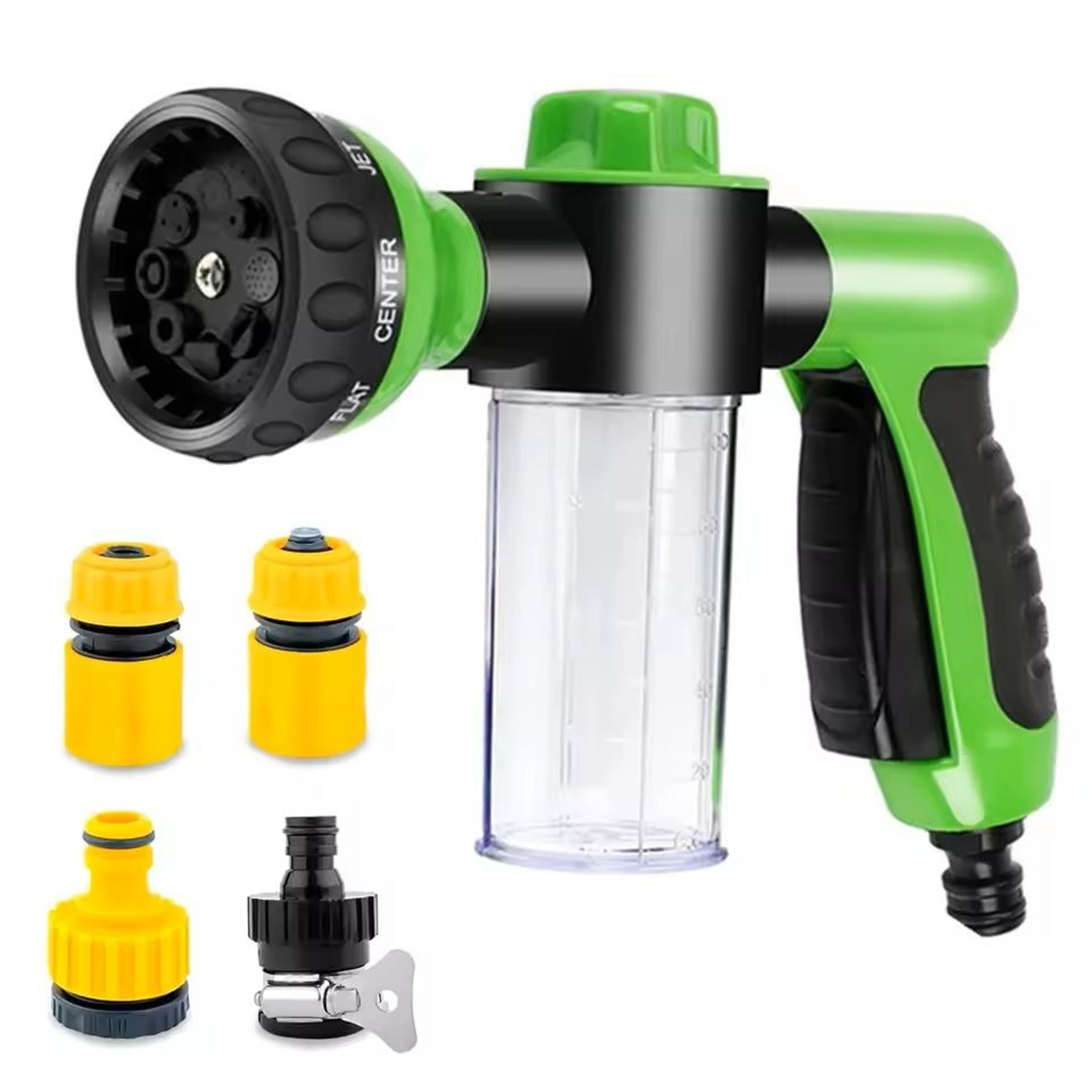 8-in-1 dog shower sprayer & high-pressure pet bath hose nozzle all-purpose dog & cat wash tool