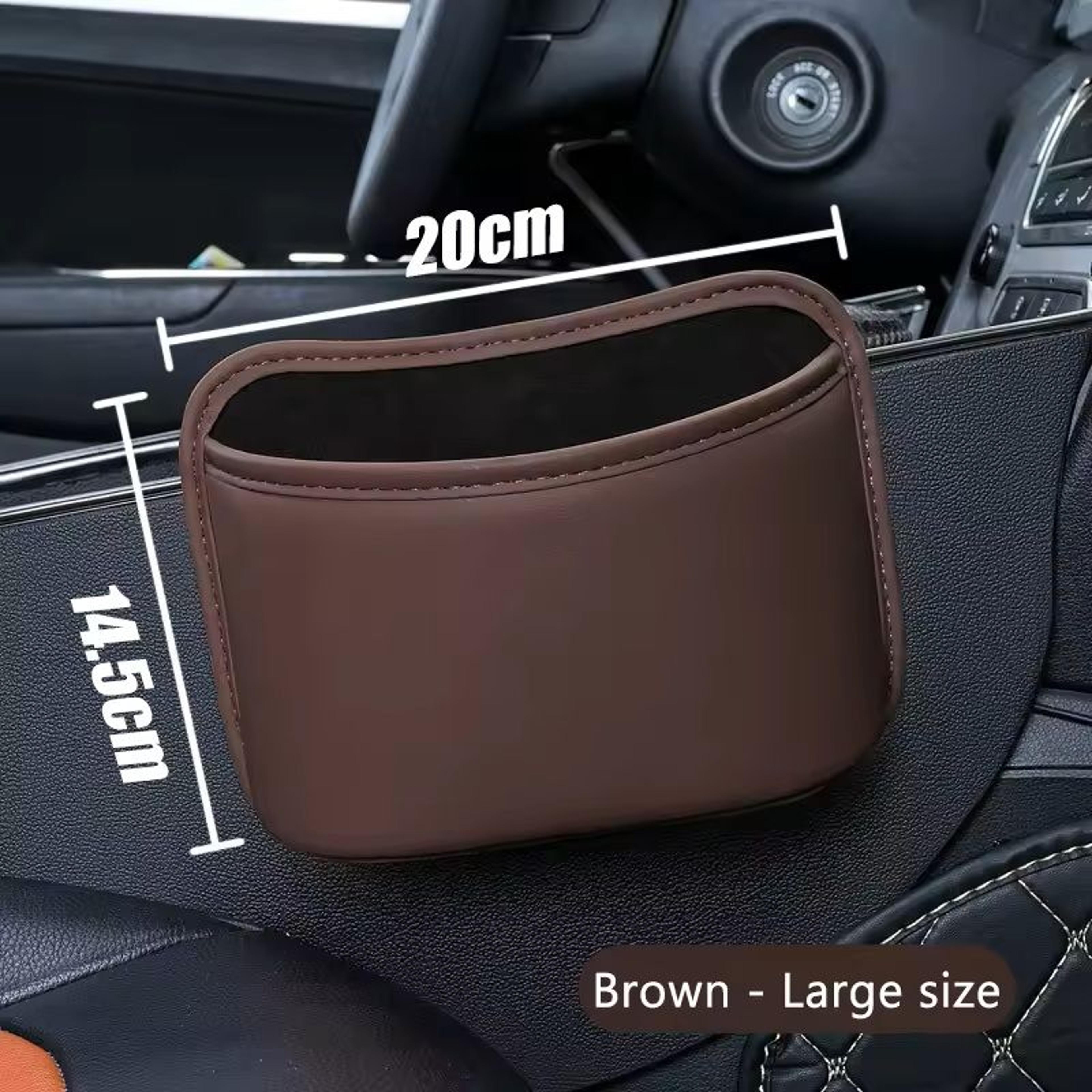 universal car door cup holder leatherette clip-on bottle & drink stand (fits most vehicles, ~8 cm diameter)