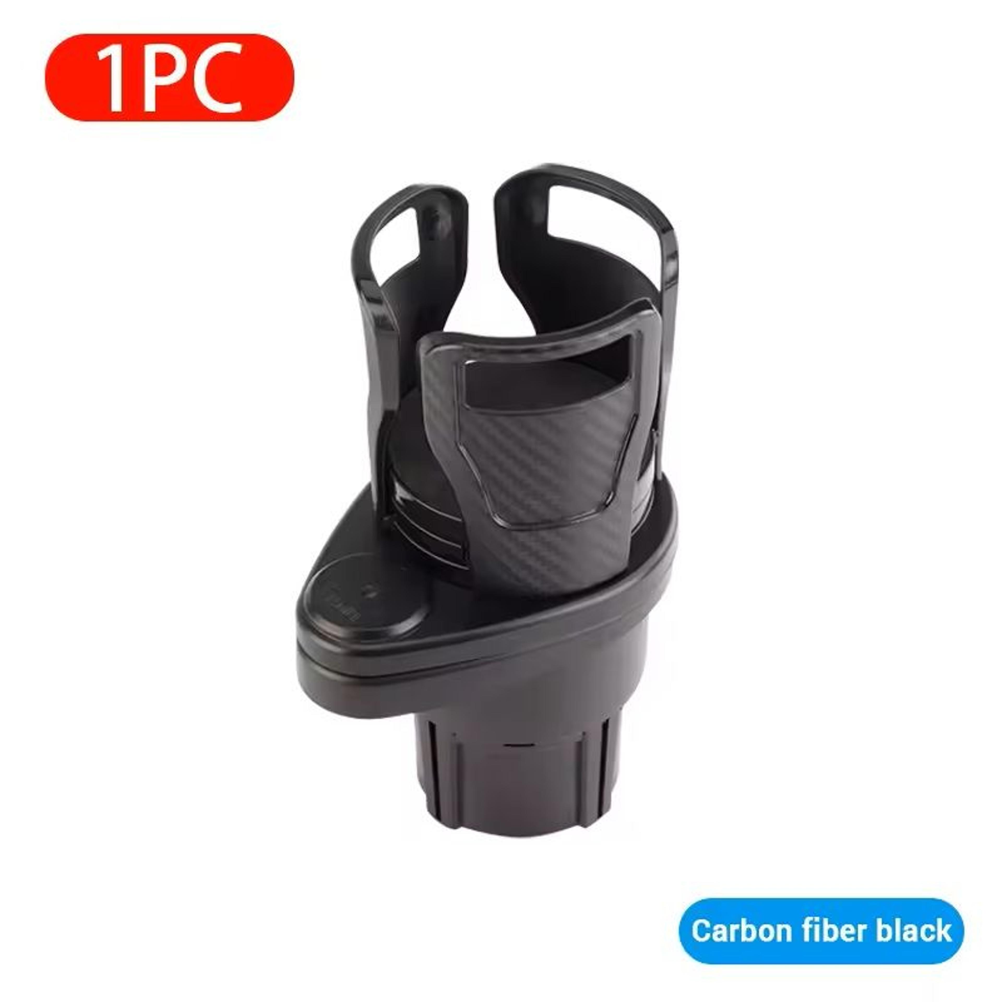 2-in-1 car cup holder expander 360 adjustable anti-shake bottle & drink holder organizer for vehicles