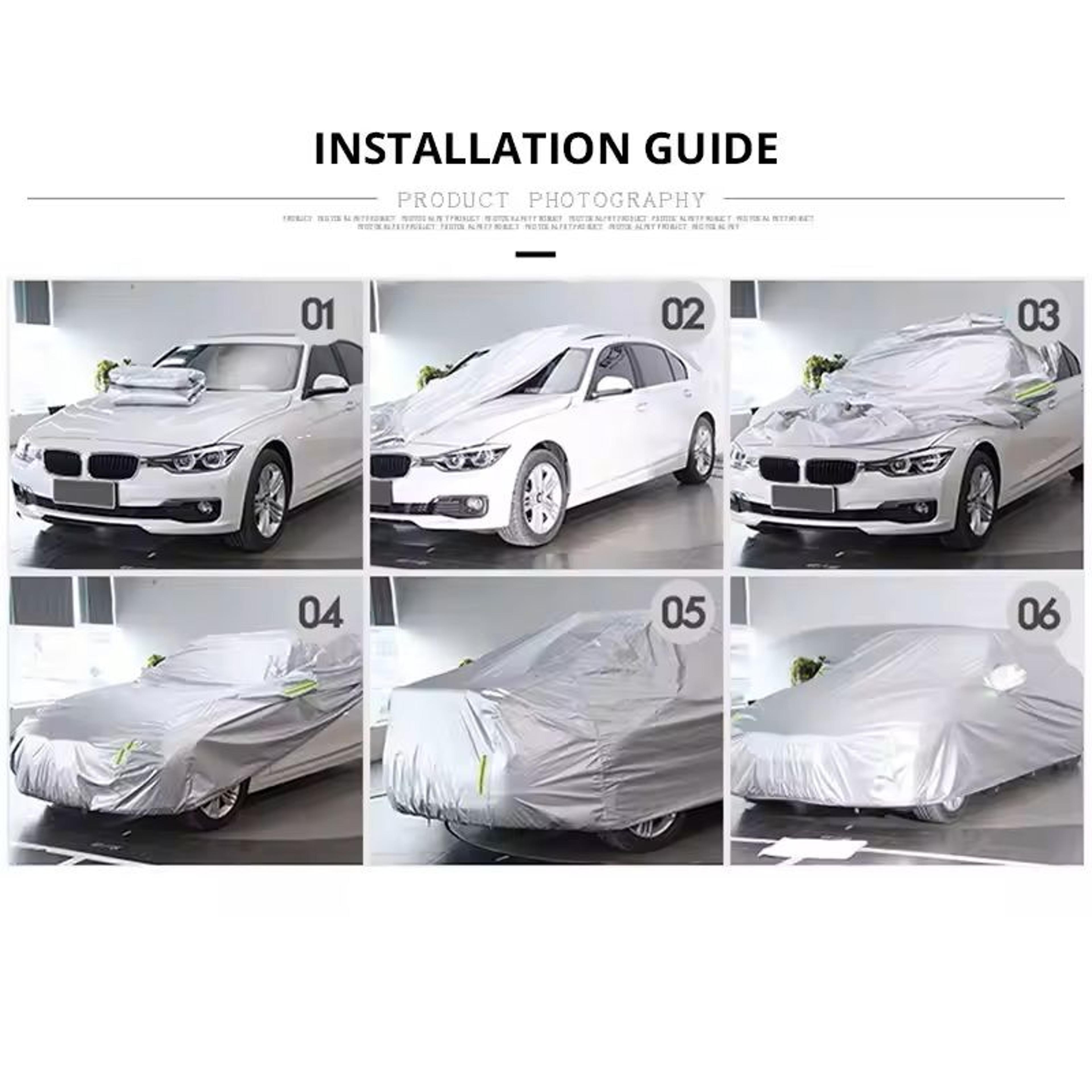 full-wrapped waterproof outdoor car cover heavy-duty snowproof auto protection cover for suvs & cars (universal fit)