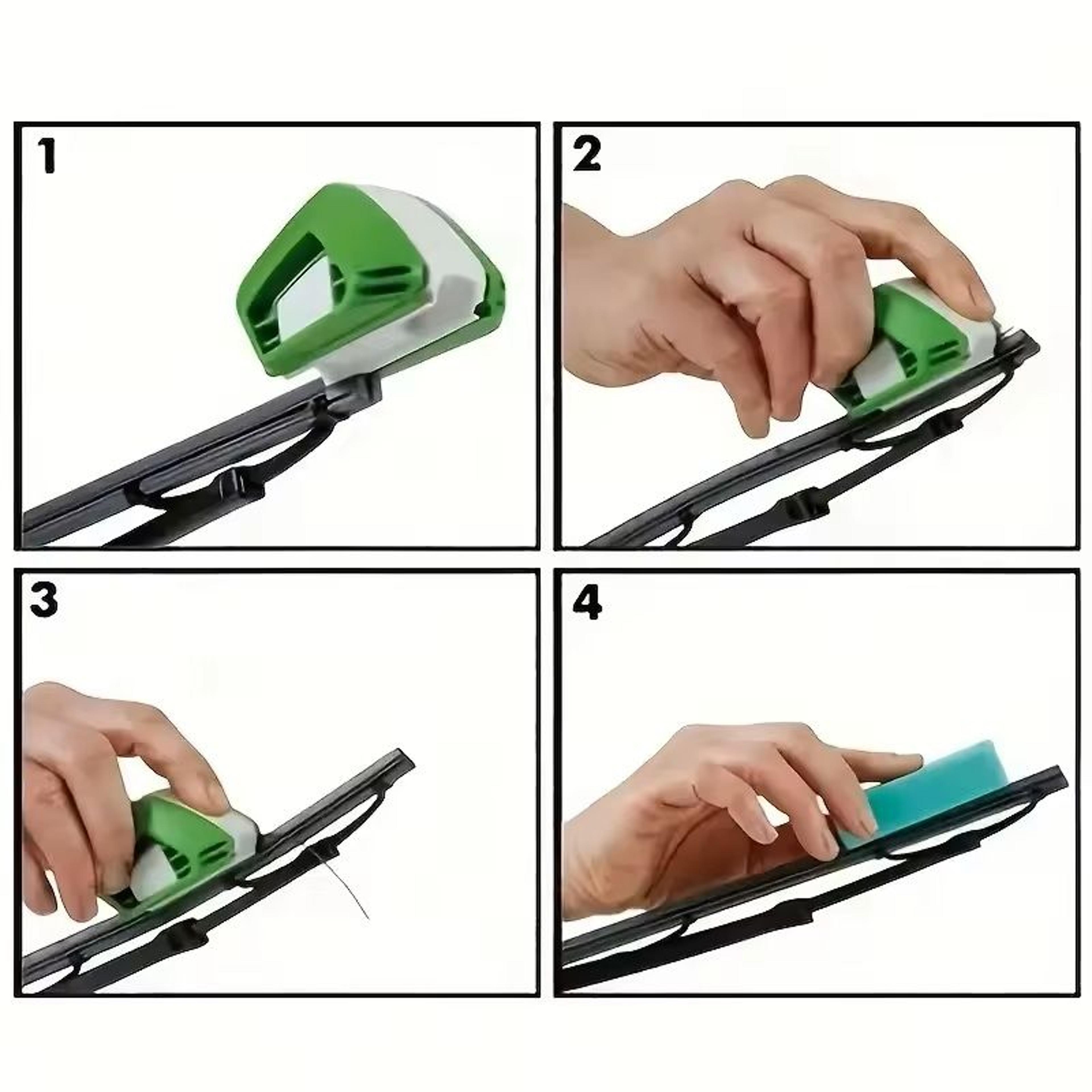 universal windshield wiper repair tool rubber regroove cutter & restorer for clean, streak-free wipes