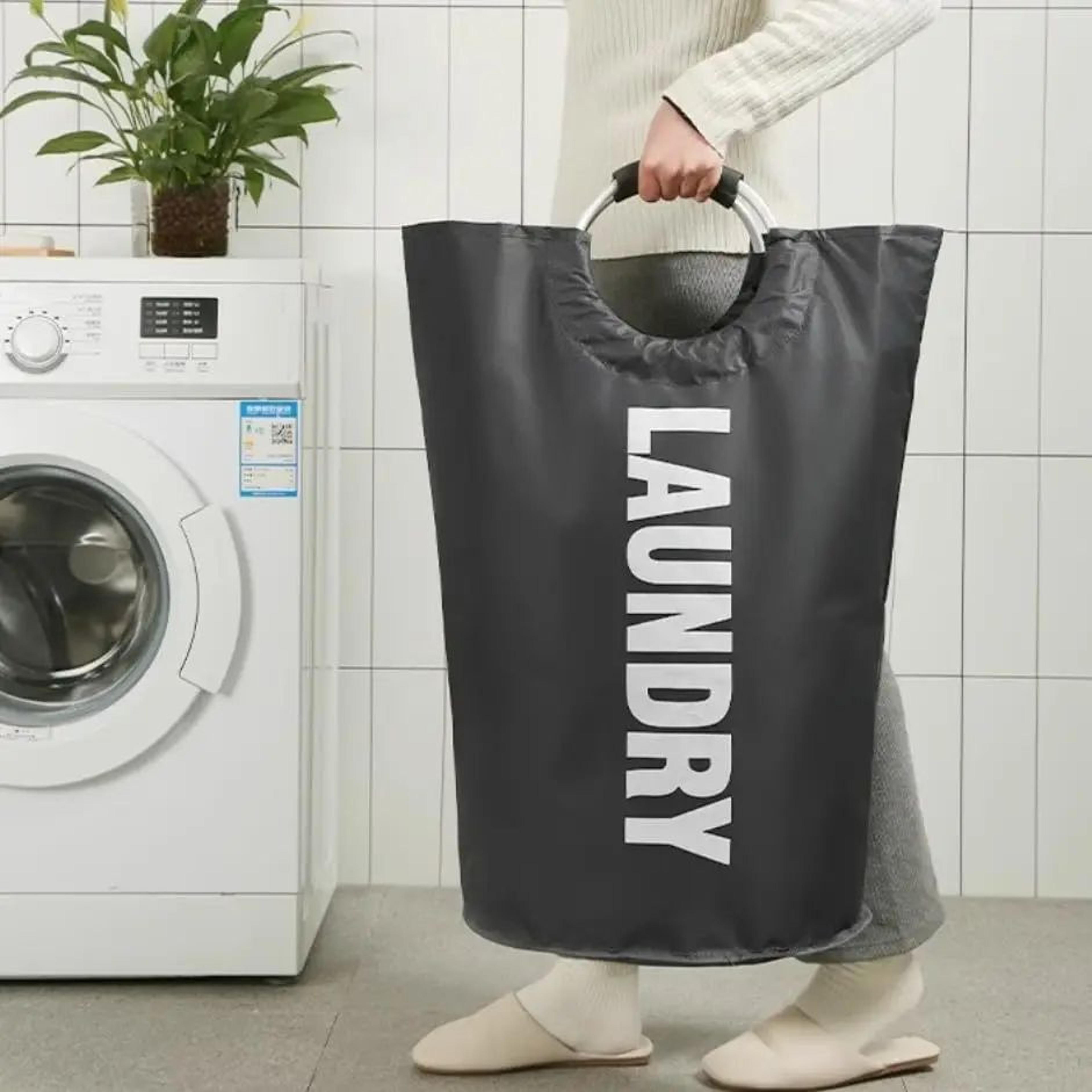 extra large laundry hamper 90l – waterproof freestanding basket for clothes storage