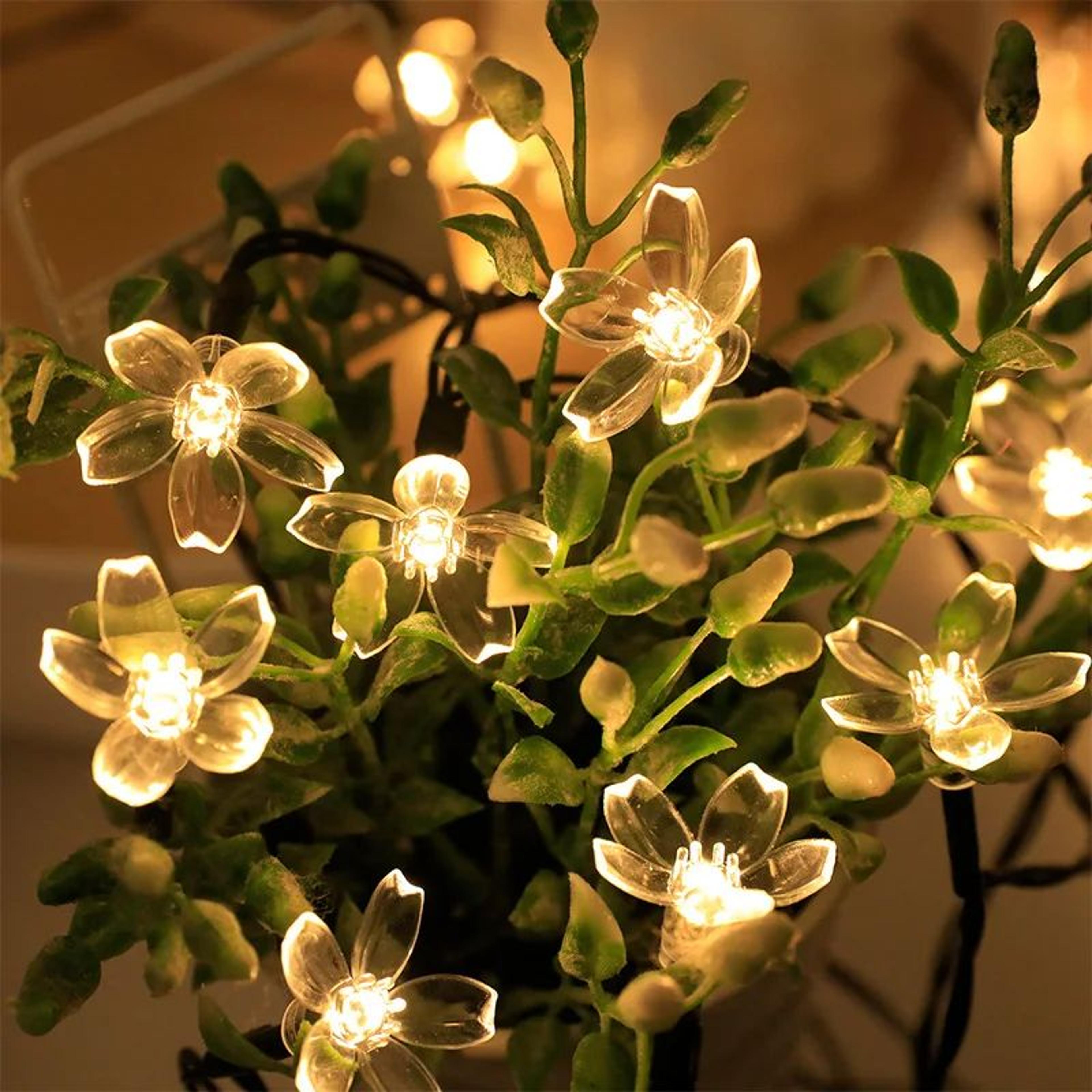 solar led crystal cherry lights – waterproof outdoor garden & patio decorative lights