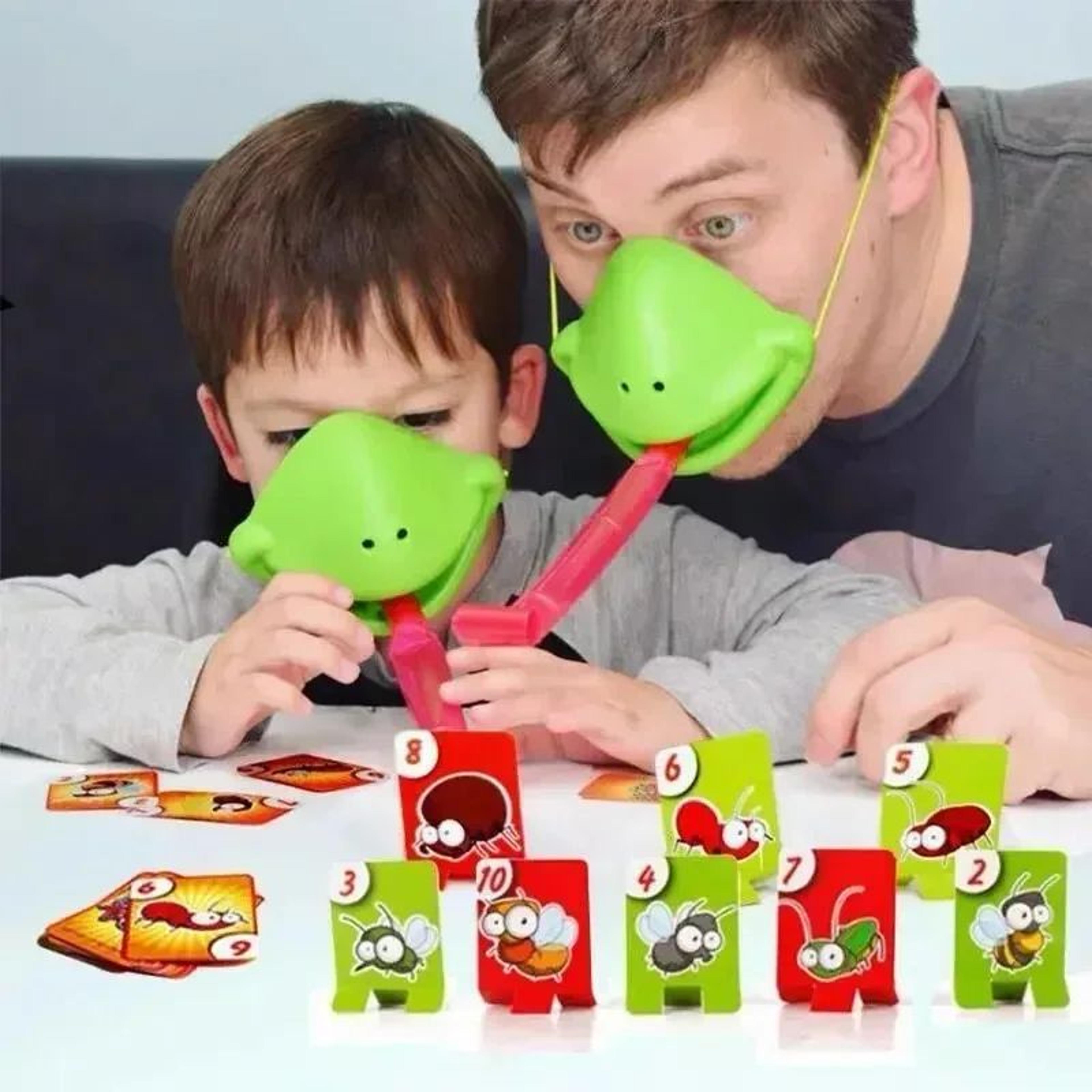 frog tongue lick game – funny family party board game for kids & adults