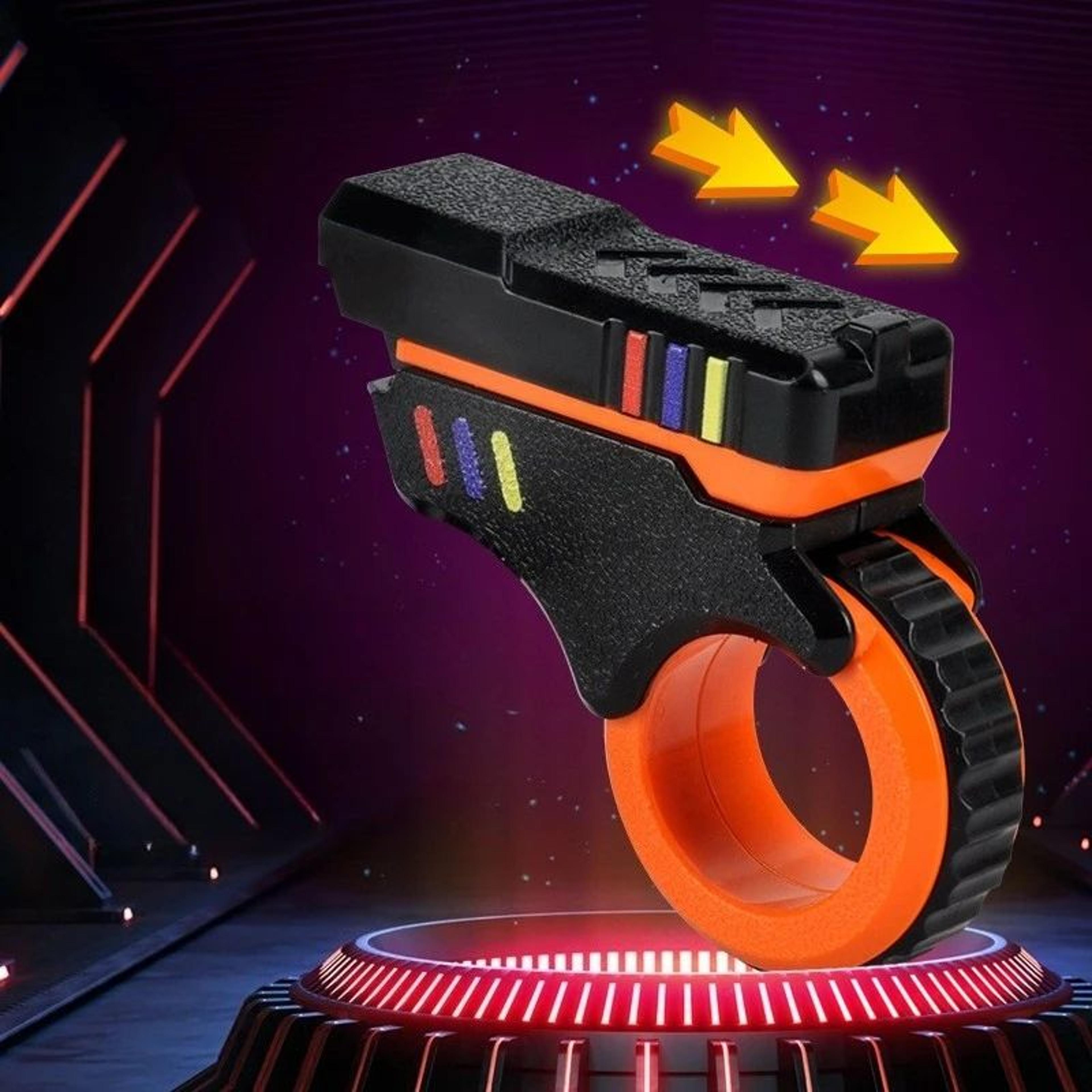 rotary finger slider fidget toy for office – 3d printed ratchet pressure relief fingertip toy