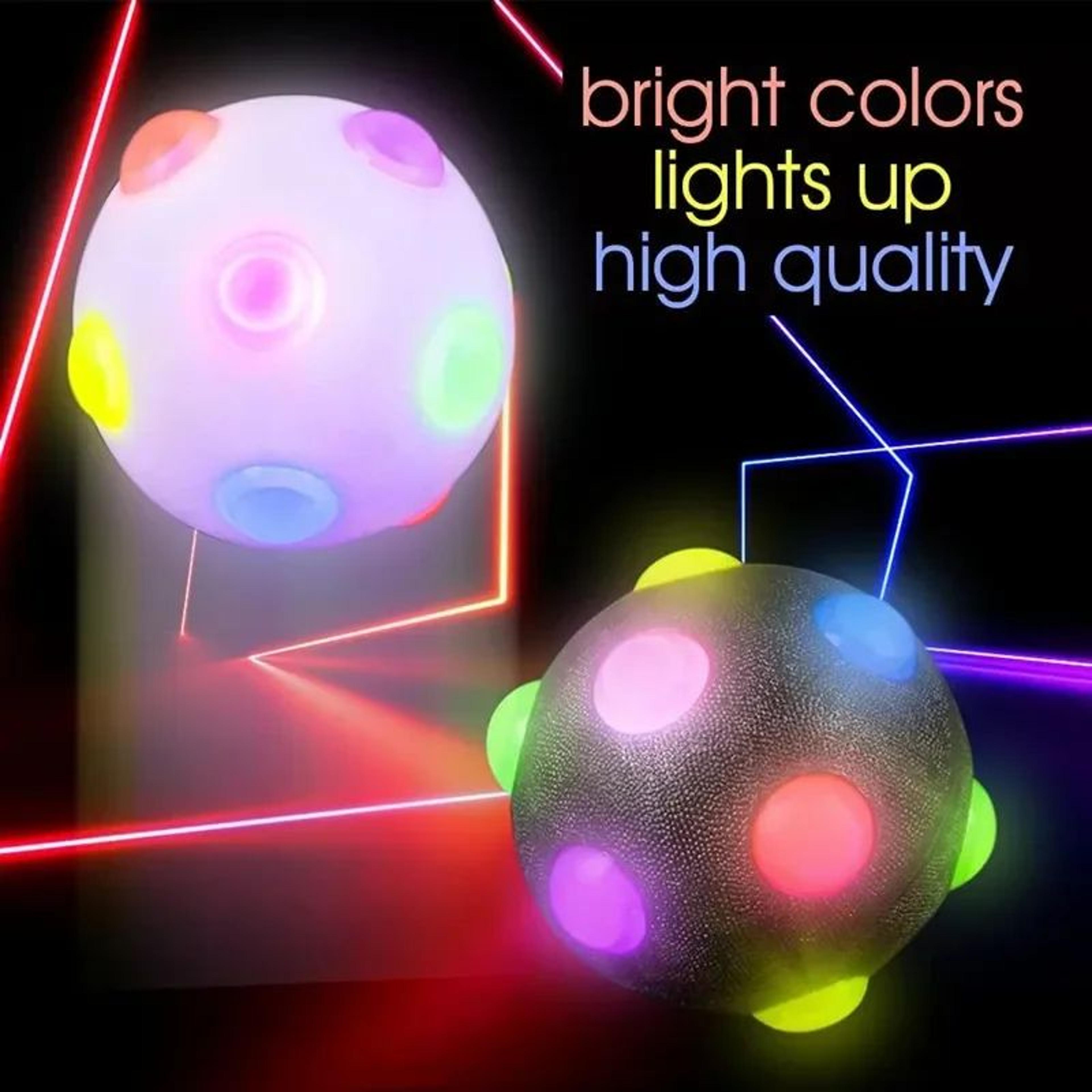 led glowing dog toy ball – flashing elastic light-up ball for puppies, small dogs & cats