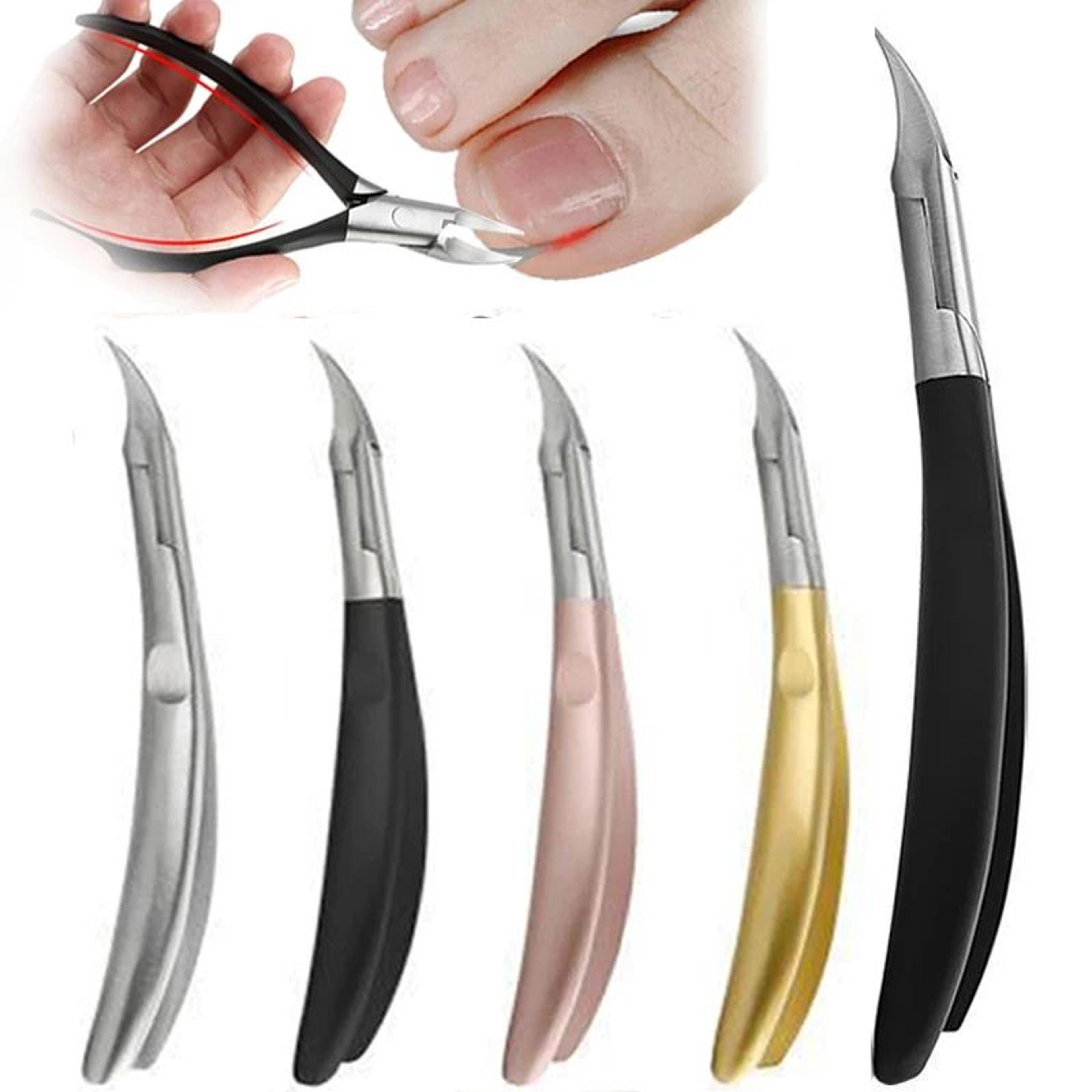 professional ingrown toenail clippers – paronychia relief stainless steel nail nipper for thick toenails & pedicure care
