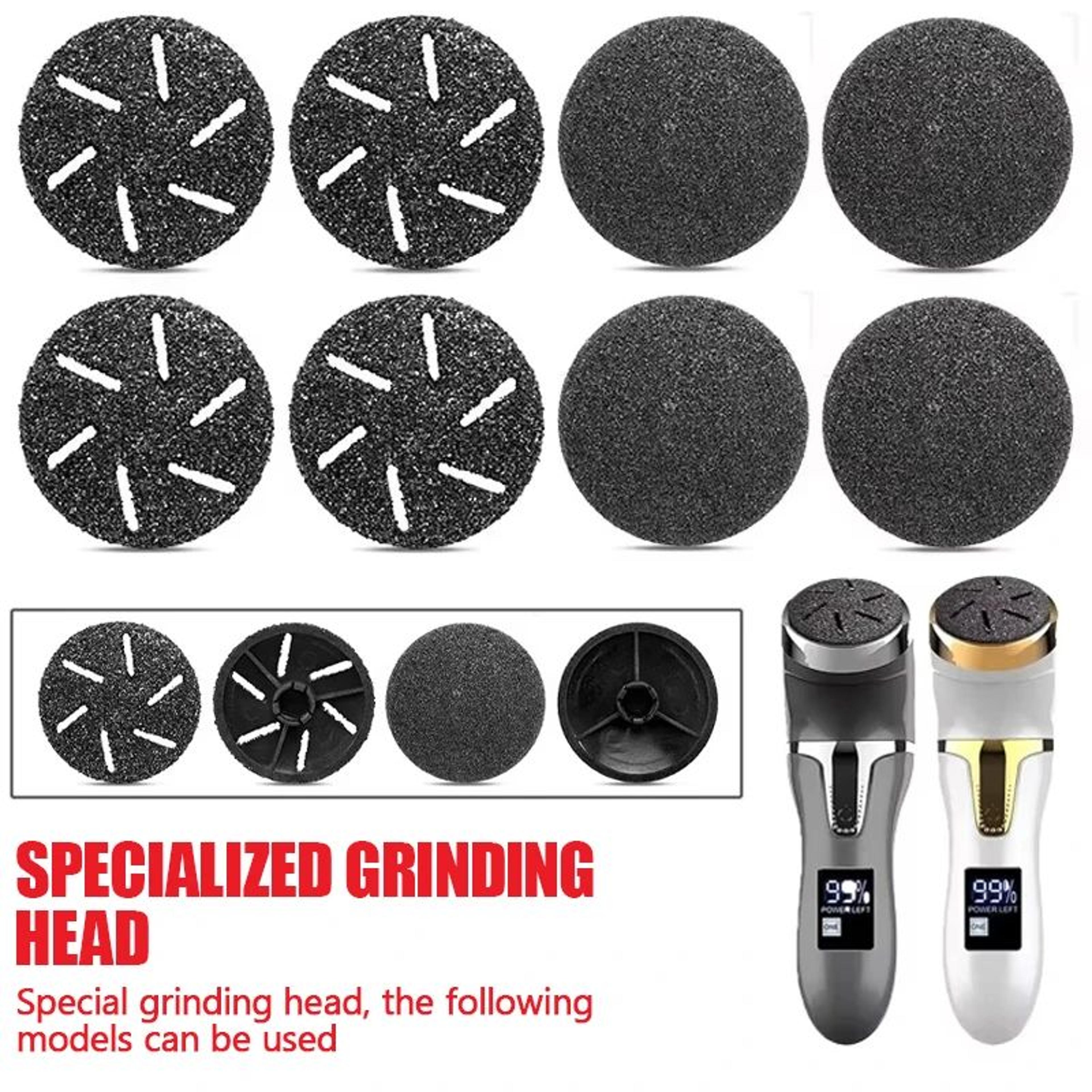 8 pcs callus remover roller refills – replacement foot file heads for hard dead skin, pedicure foot care accessories