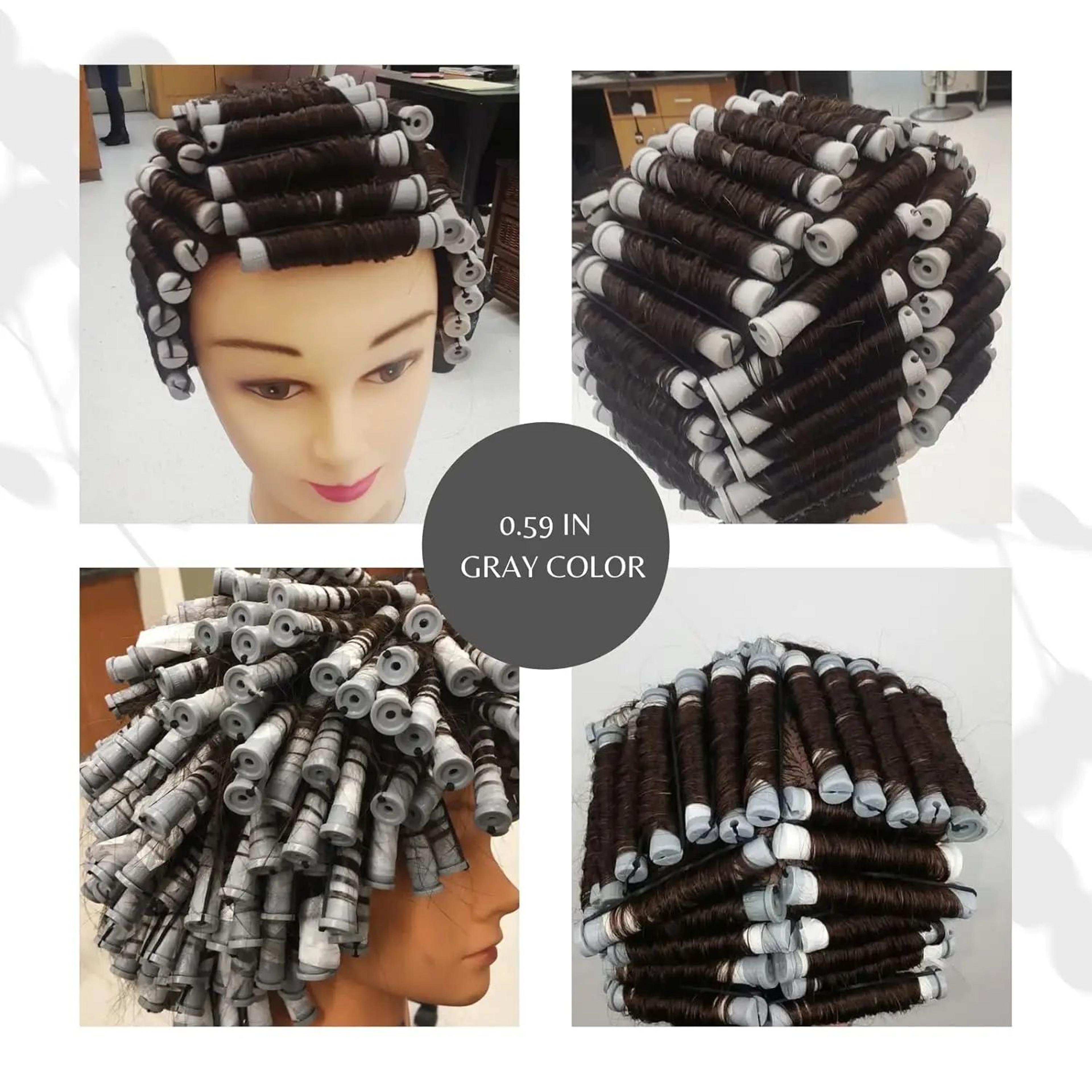 60 pcs small perm rods – 0.59 inches hair rollers for natural hair | salon curling rods for tight curls & waves
