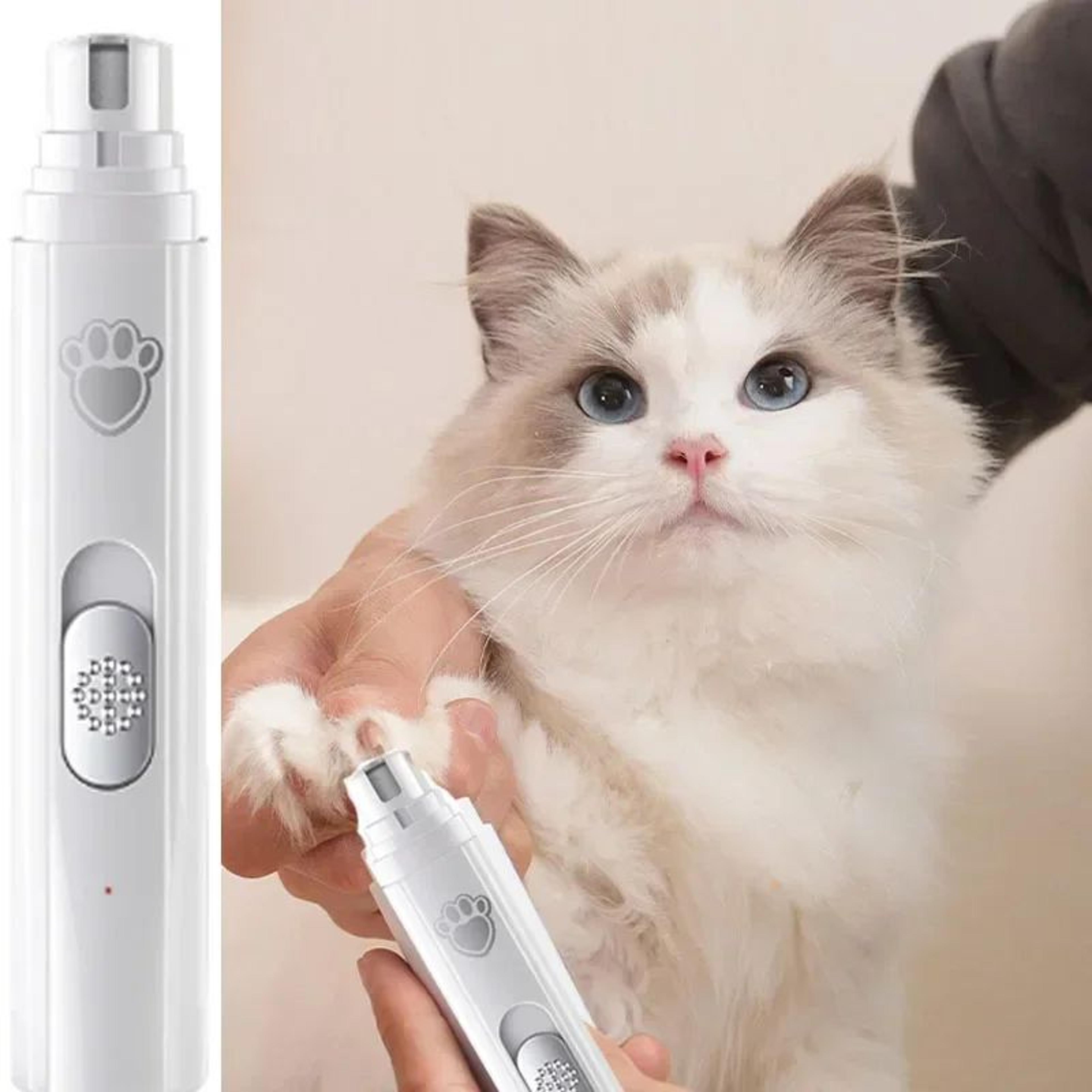 usb rechargeable electric pet nail grinder with led light – 2-speed dog & cat nail trimmer with polisher wheel