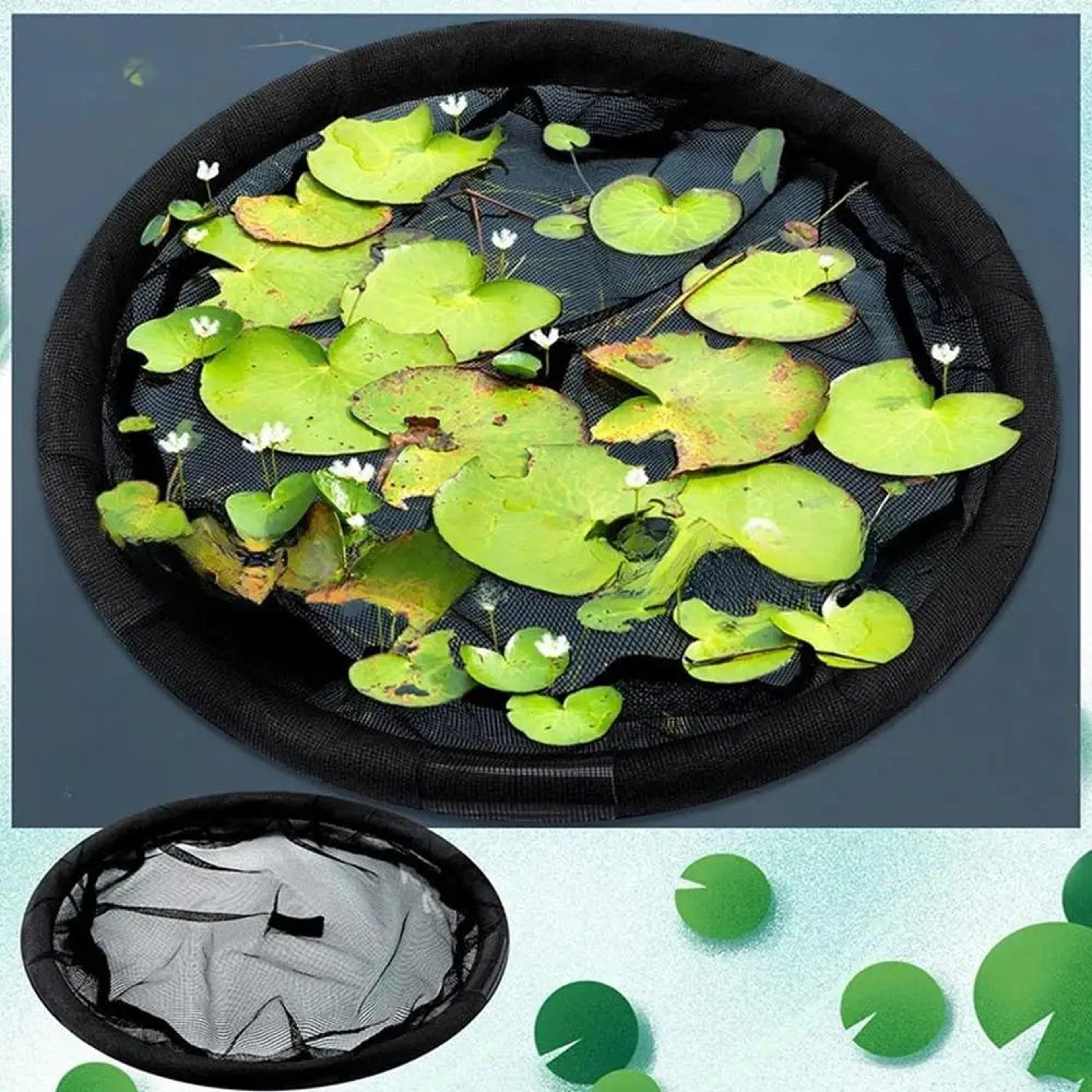floating pond plant protector ring – fine mesh fish barrier corral for water lilies & aquatic plants