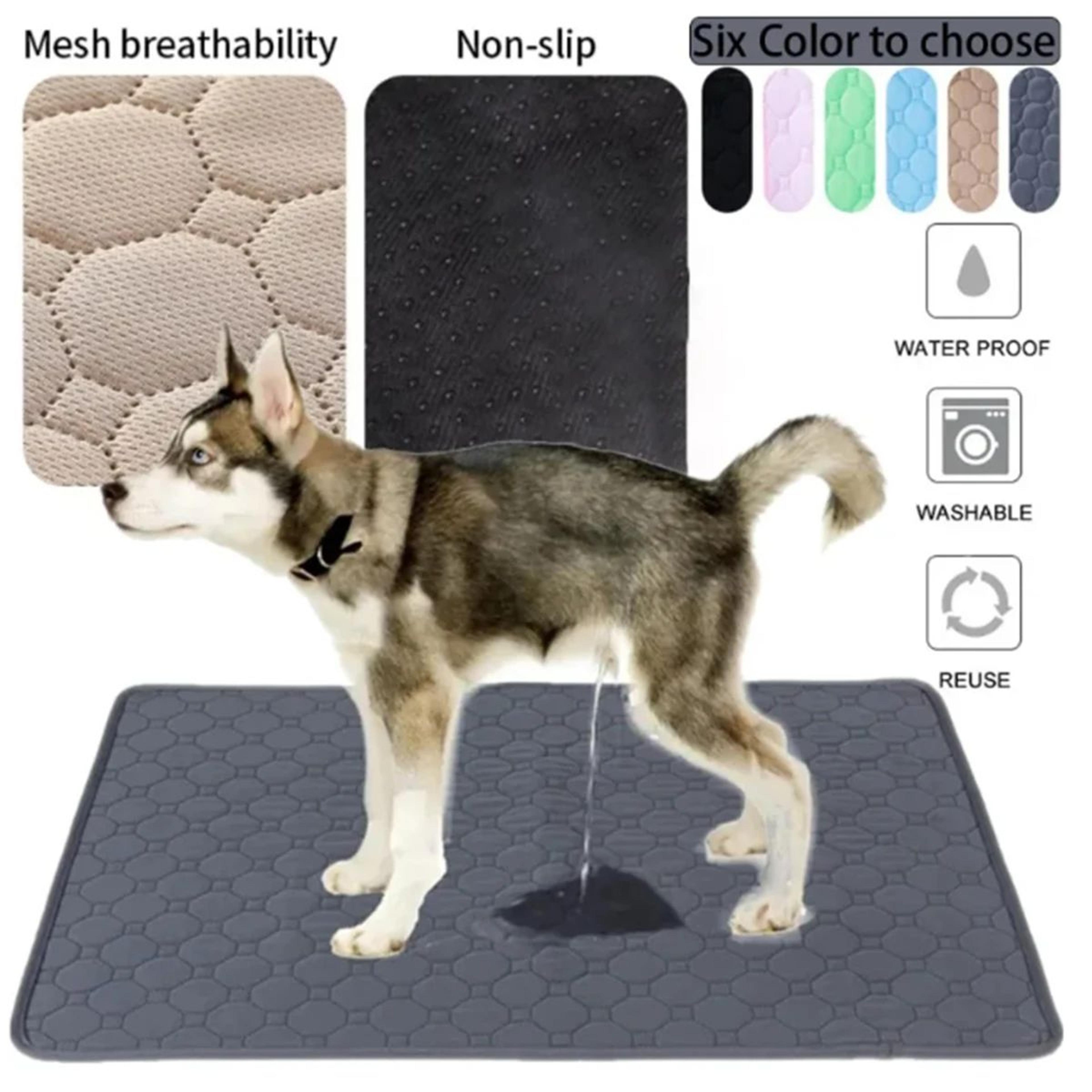 reusable washable dog pee pad waterproof absorbent urine mat | puppy training pad for car seat, sofa & floor protection